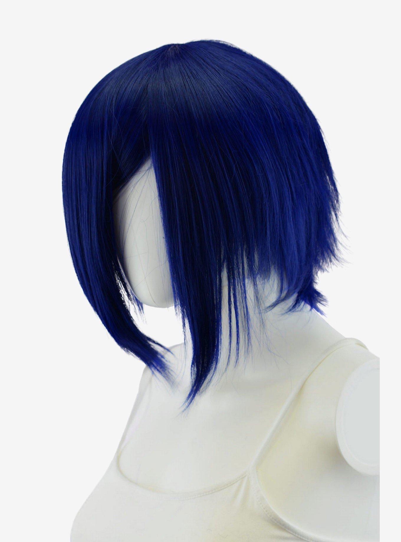 Epic Cosplay Aphrodite Midnight Blue Long Bang Layered Short Wig, , hi-res