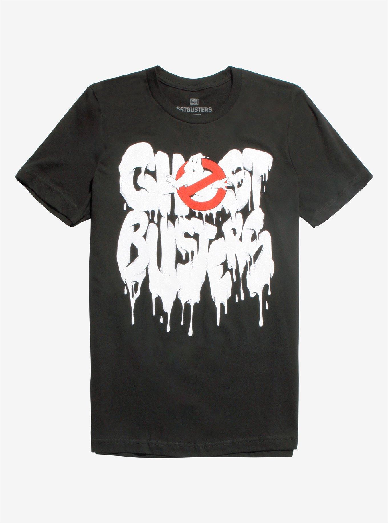 Fright-Rags Ghostbusters Logo T-Shirt, BLACK, hi-res