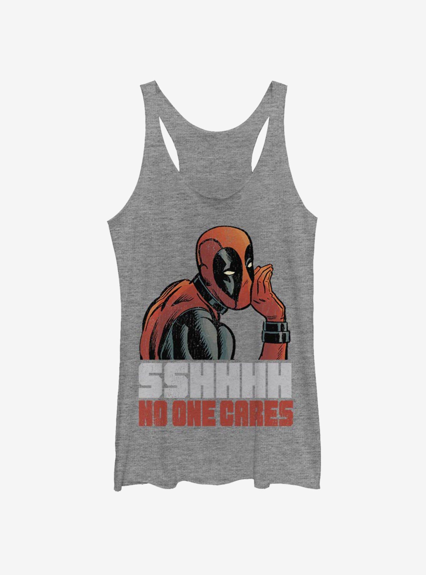 Marvel Deadpool No One Girls Tank, GRAY HTR, hi-res