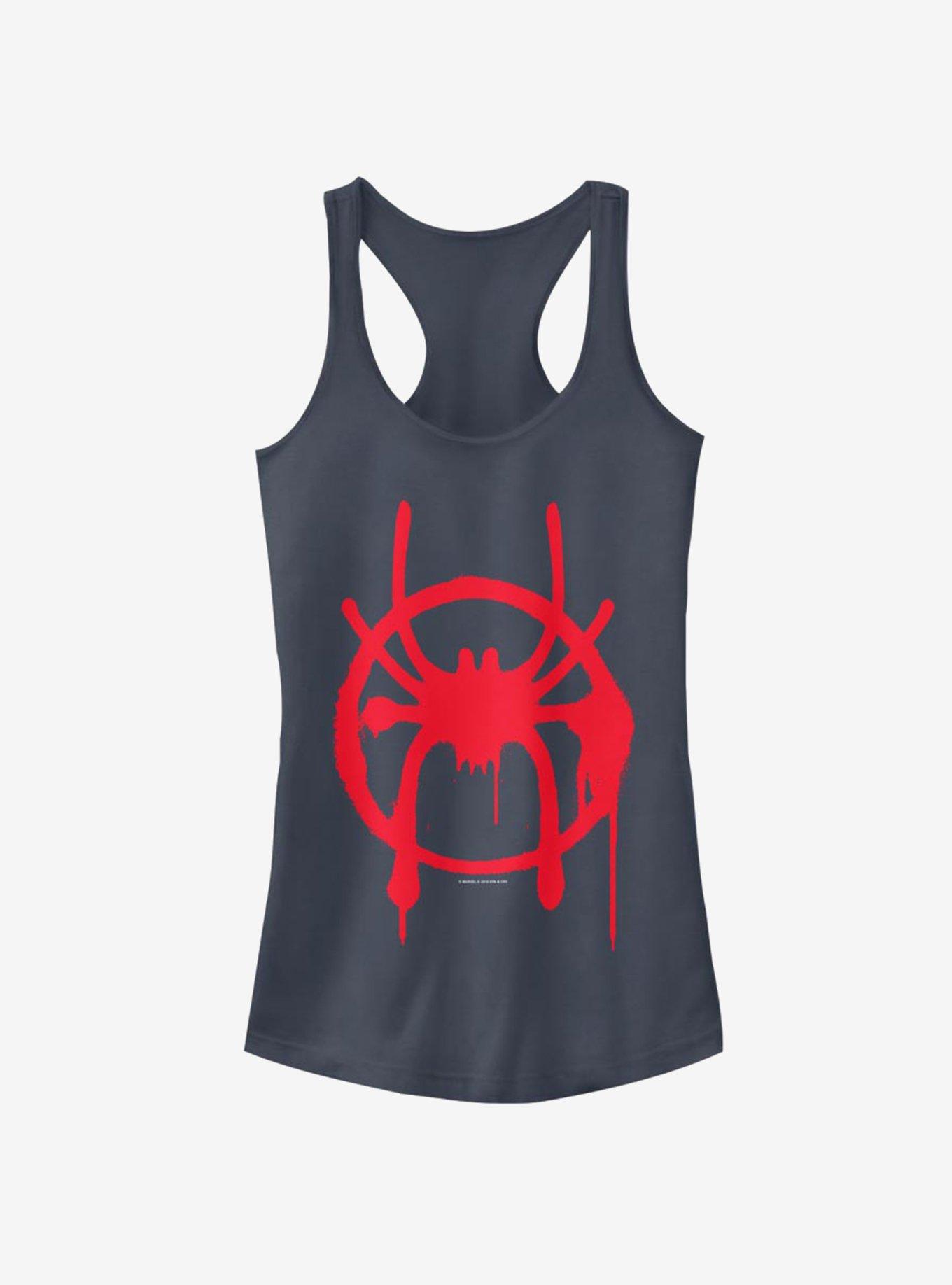 Marvel Spider-Man Miles Symbol Girls Tank, INDIGO, hi-res