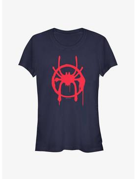 Marvel Spider-Man Spider-Verse Miles Symbol Womens T-Shirt, , hi-res
