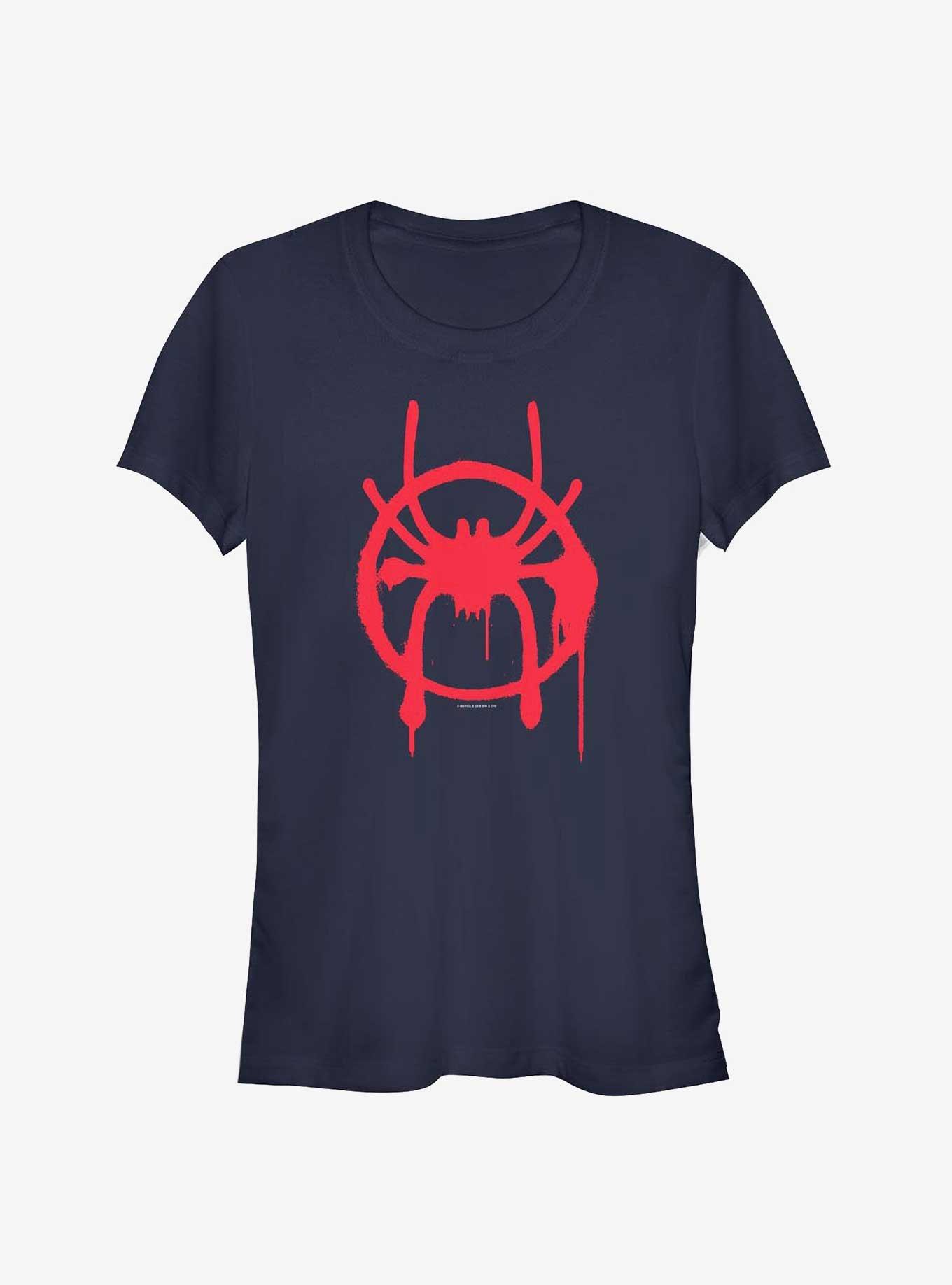 Marvel Spider-Man Spider-Verse Miles Symbol Womens T-Shirt, , hi-res