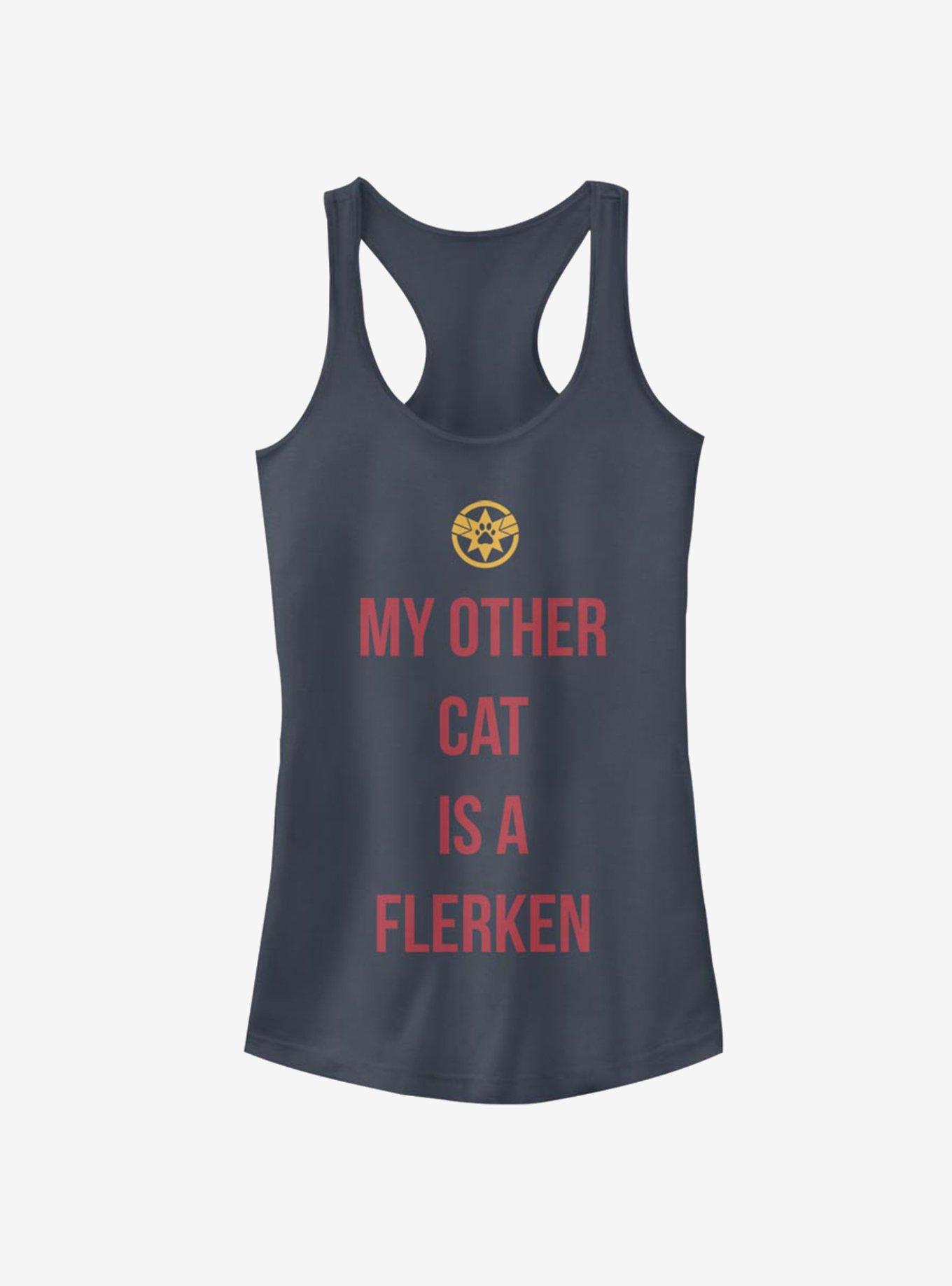 Marvel Captain Marvel Movie Other Cat Girls Tank, INDIGO, hi-res