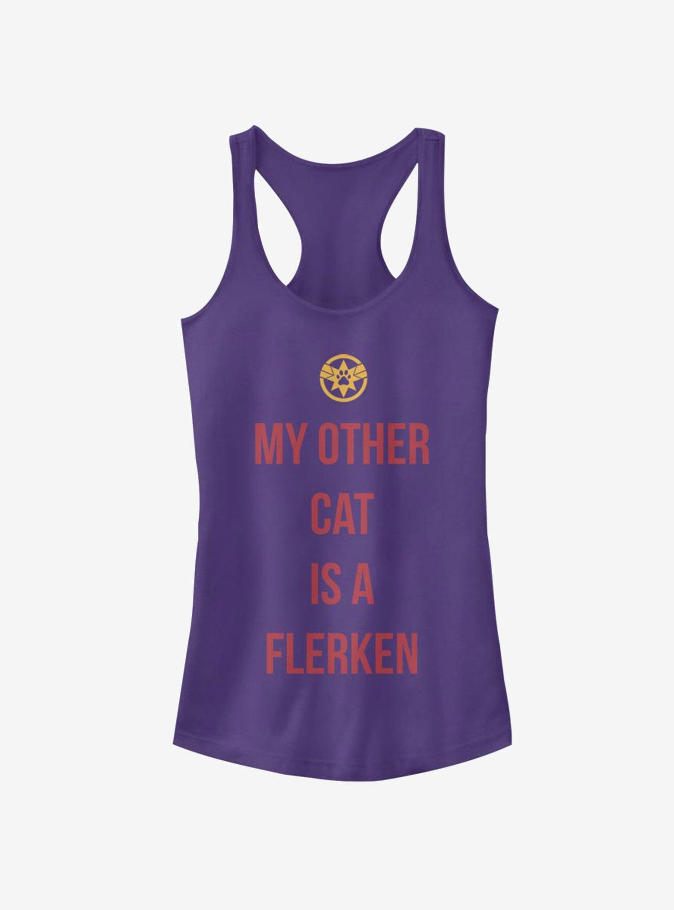 Marvel Captain Marvel Movie Other Cat Girls Tank, PURPLE, hi-res