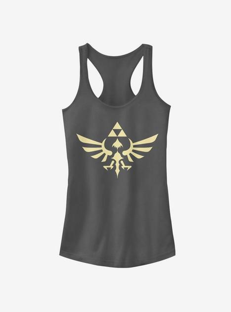 Nintendo The Legend of Zelda Triumphant Triforce Girls Tank - BLACK ...