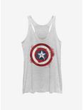 Marvel Captain America Spray Logo Girls Tank, WHITE HTR, hi-res