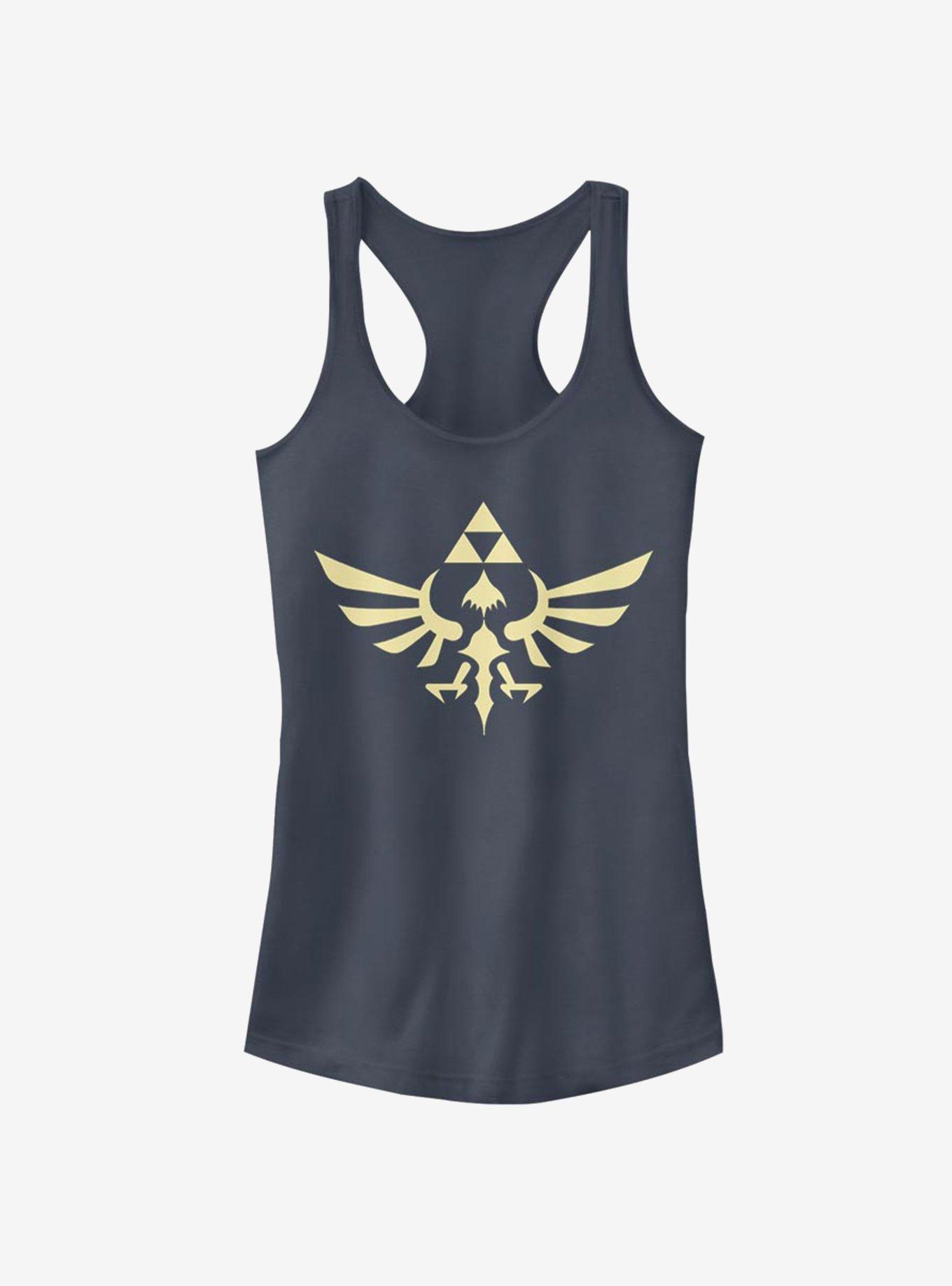 Nintendo The Legend of Zelda Triumphant Triforce Girls Tank, INDIGO, hi-res