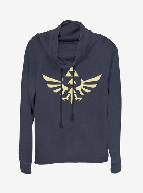 Nintendo The Legend of Zelda Triumphant Triforce Cowl Neck Long-Sleeve ...