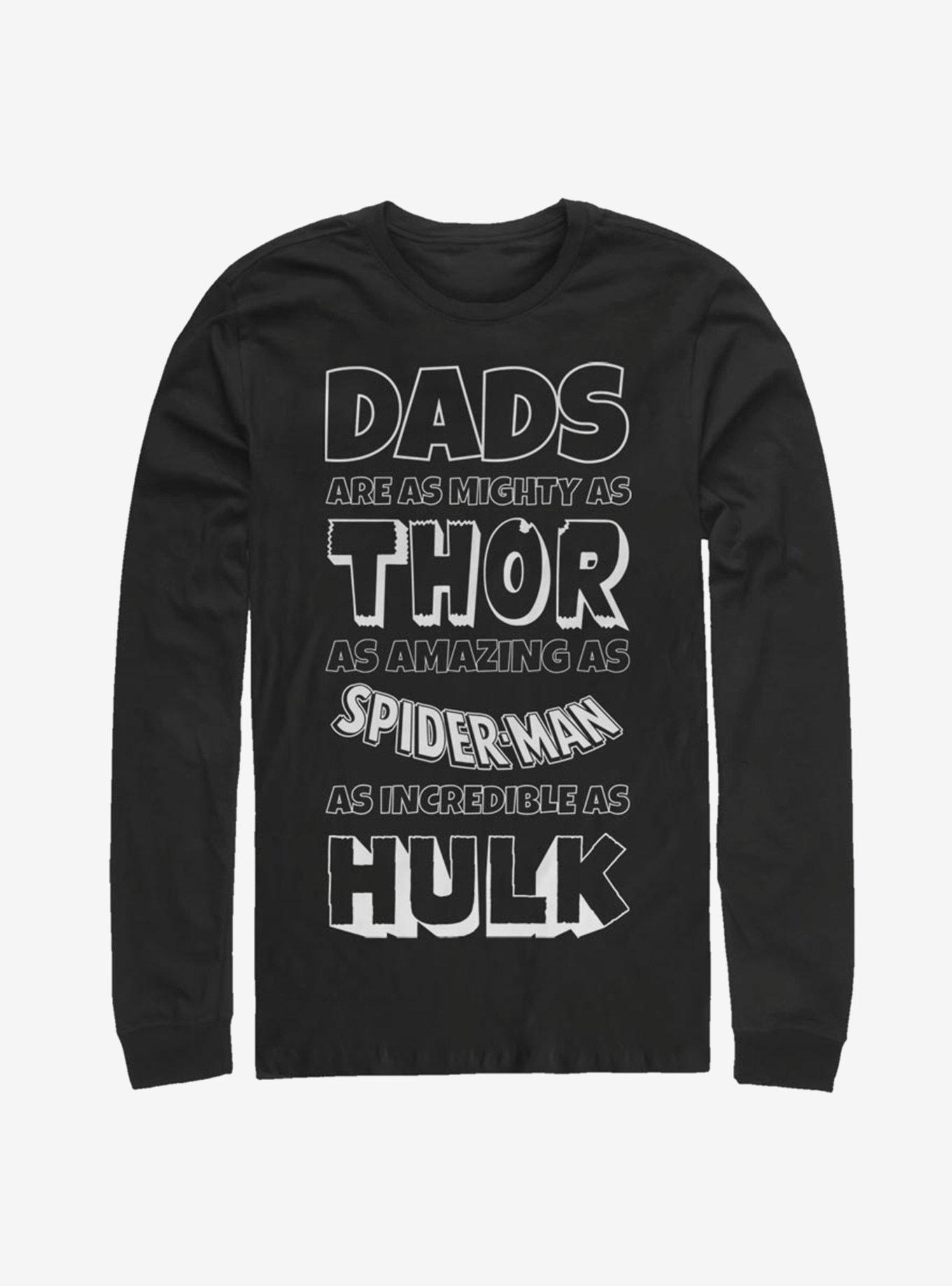 Marvel Marvel Dads Long-Sleeve T-Shirt, BLACK, hi-res