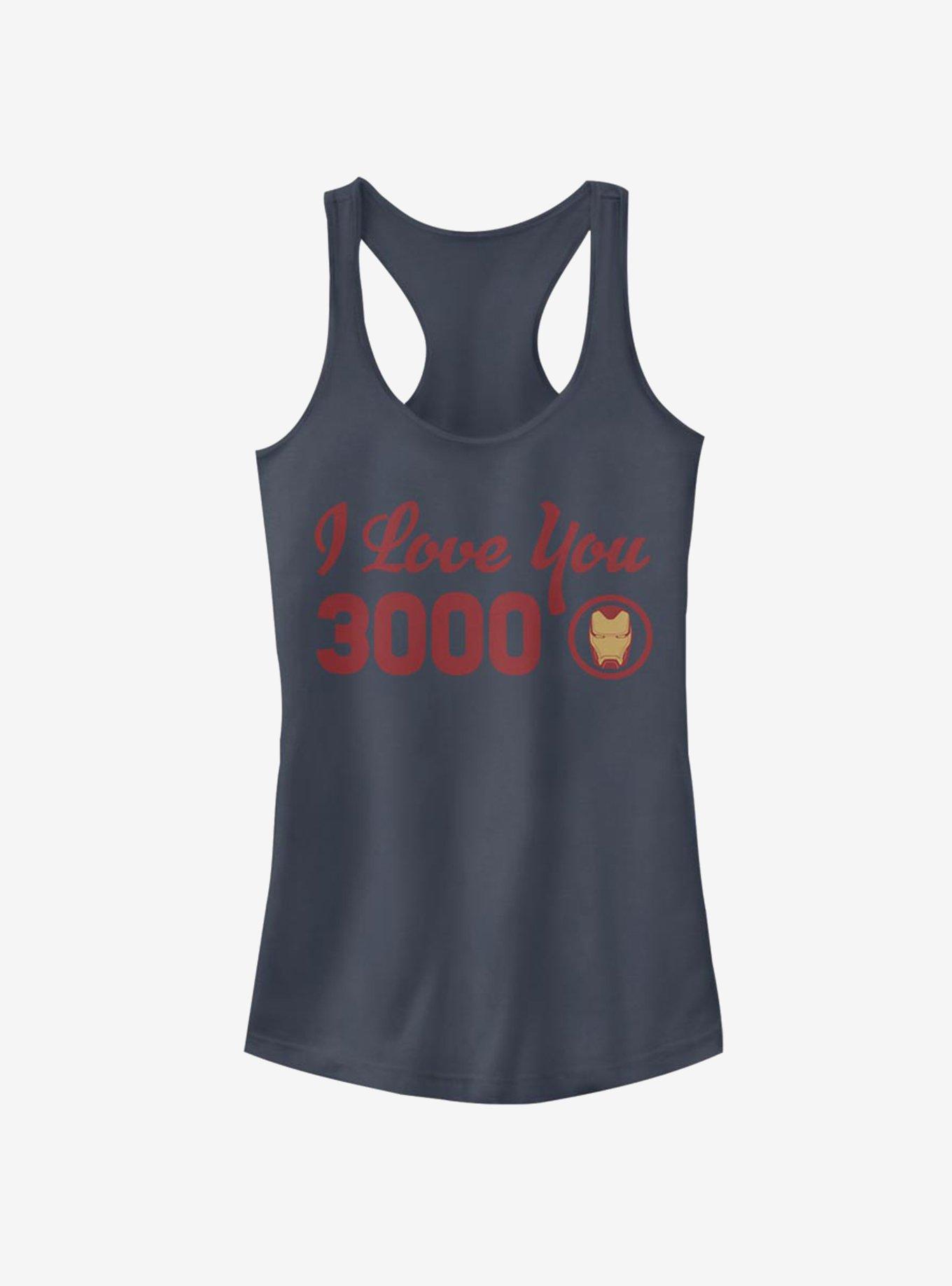 Marvel Avengers: Endgame Iron Man I Love You Icon Girls Tank, INDIGO, hi-res