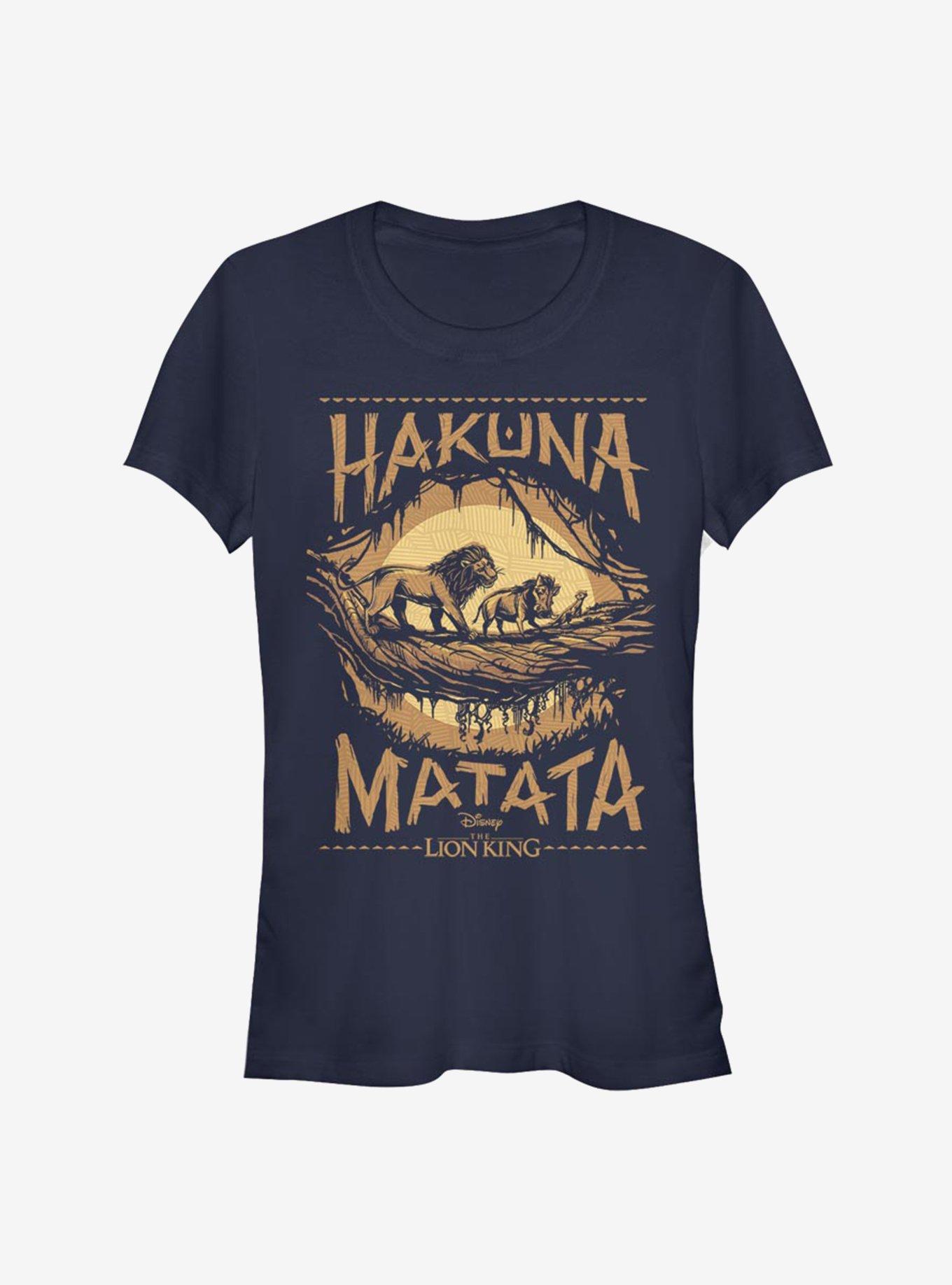 Disney The Lion King 2019 Savanna Poster Girls T-Shirt, NAVY, hi-res