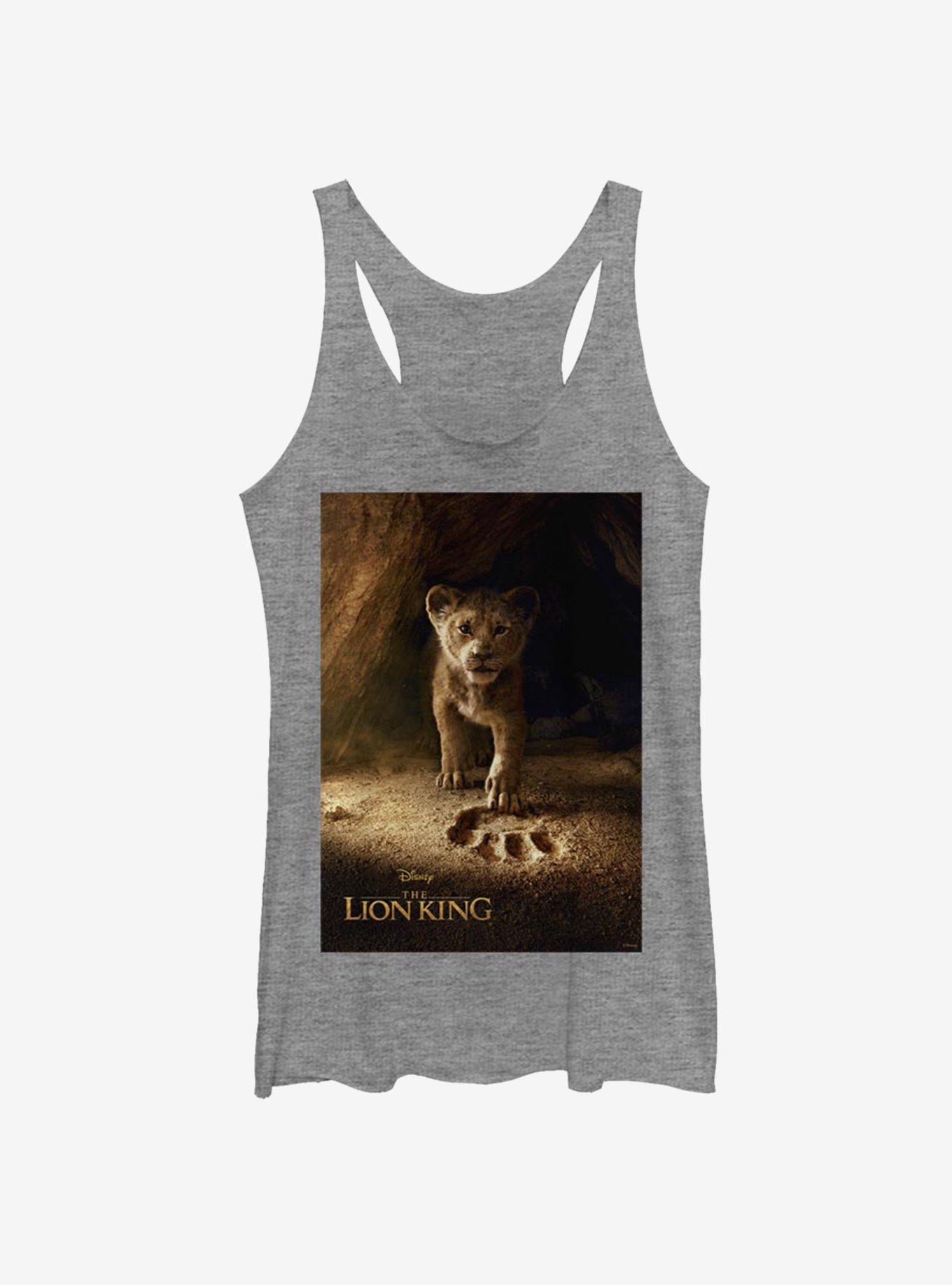 Disney The Lion King 2019 Simba Poster Girls Tank, GRAY HTR, hi-res