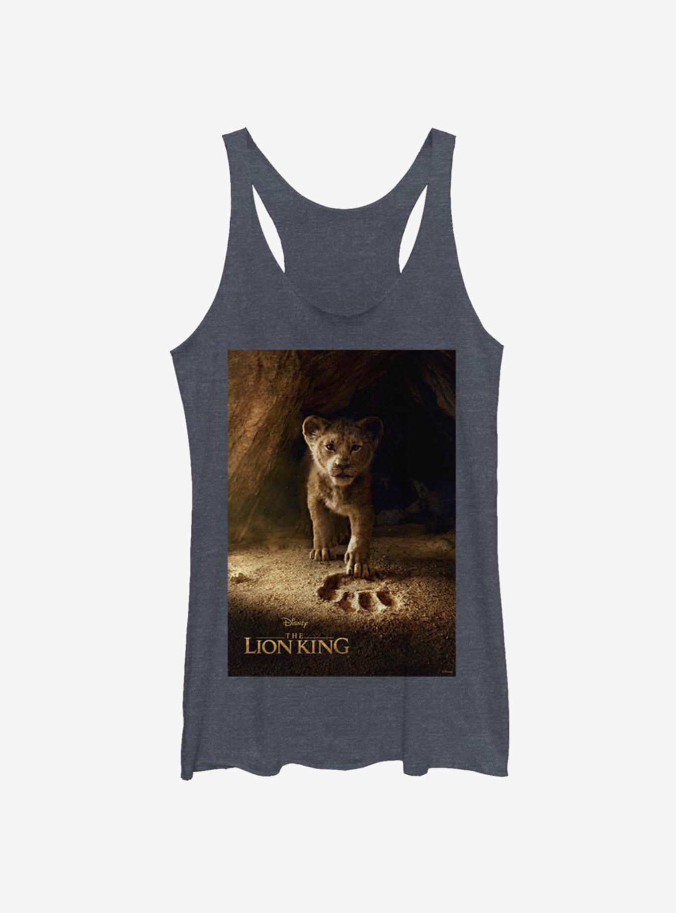 Disney The Lion King 2019 Simba Poster Girls Tank, NAVY HTR, hi-res