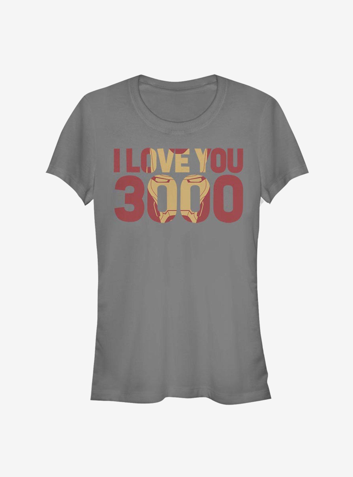 Marvel Avengers Endgame Iron Man I Love You 3000 Girls T Shirt