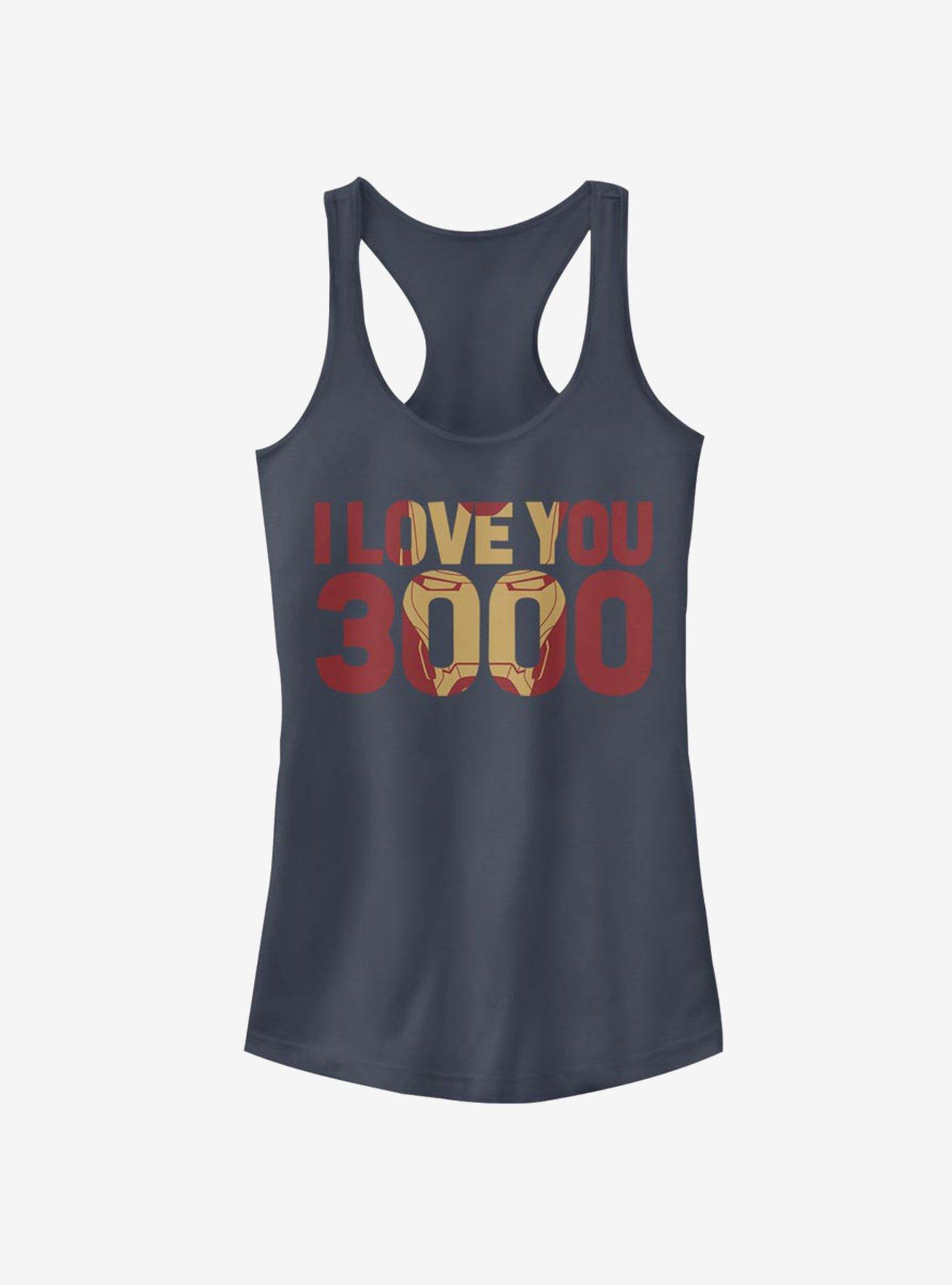 Marvel Avengers: Endgame Iron Man Love You 3000 Girls Tank, INDIGO, hi-res