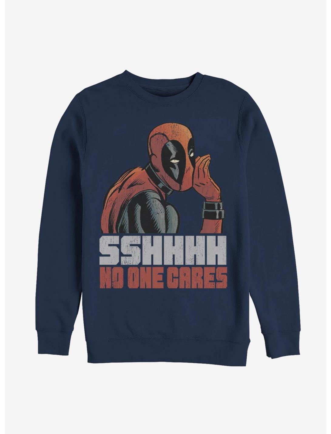 Marvel Deadpool No One Sweatshirt , NAVY, hi-res