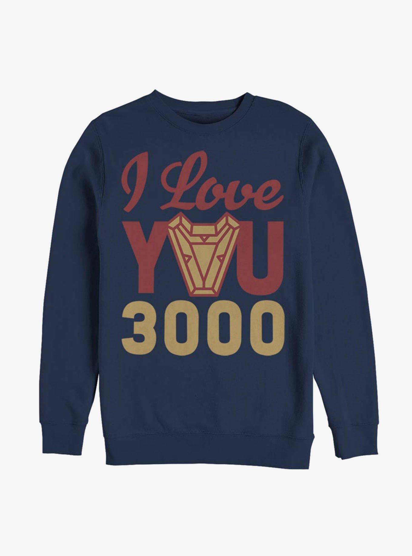 Marvel Avengers: Endgame Iron Man 3000 Arc Reactor Sweatshirt, NAVY, hi-res
