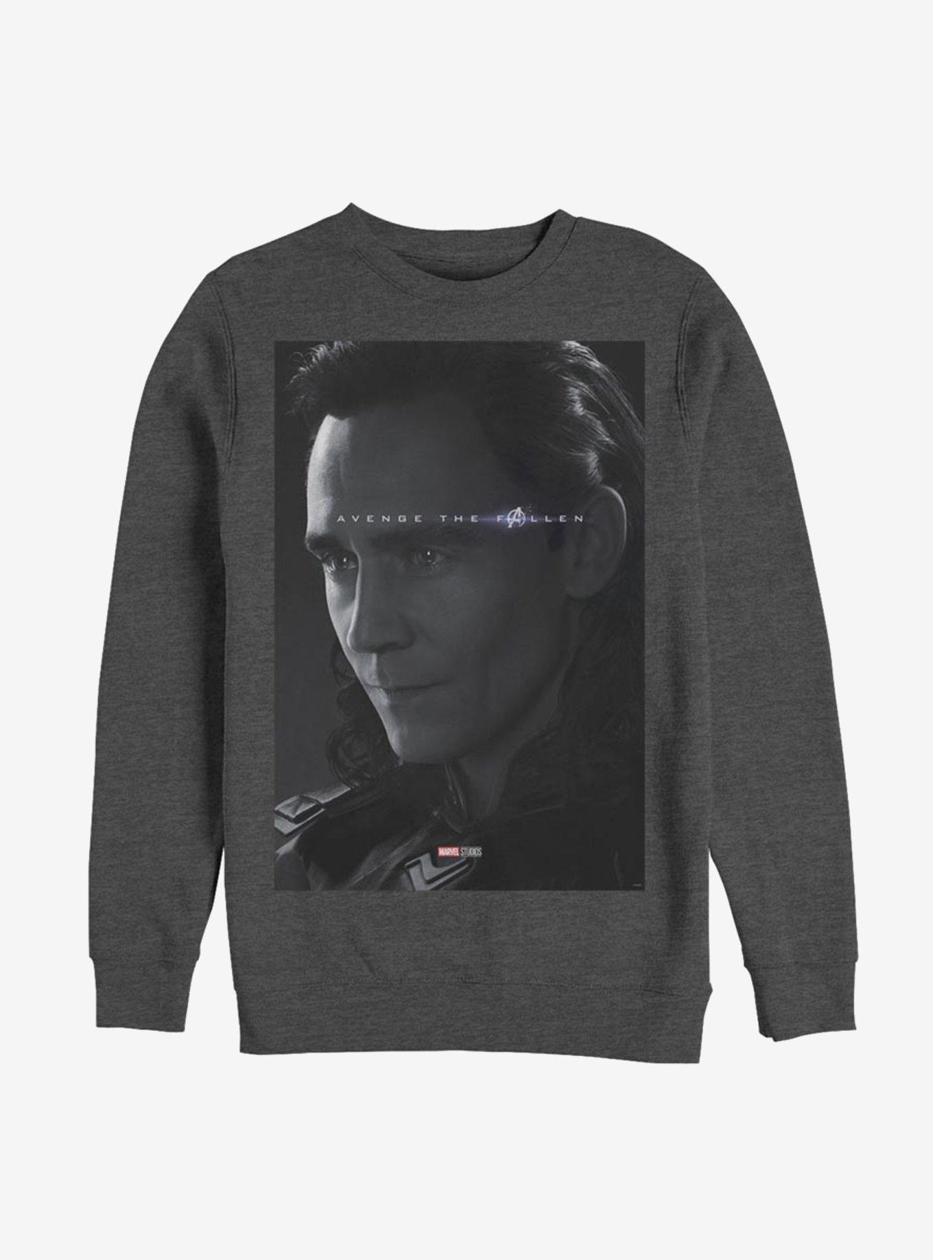 Marvel Loki Avenge Loki Sweatshirt, CHAR HTR, hi-res