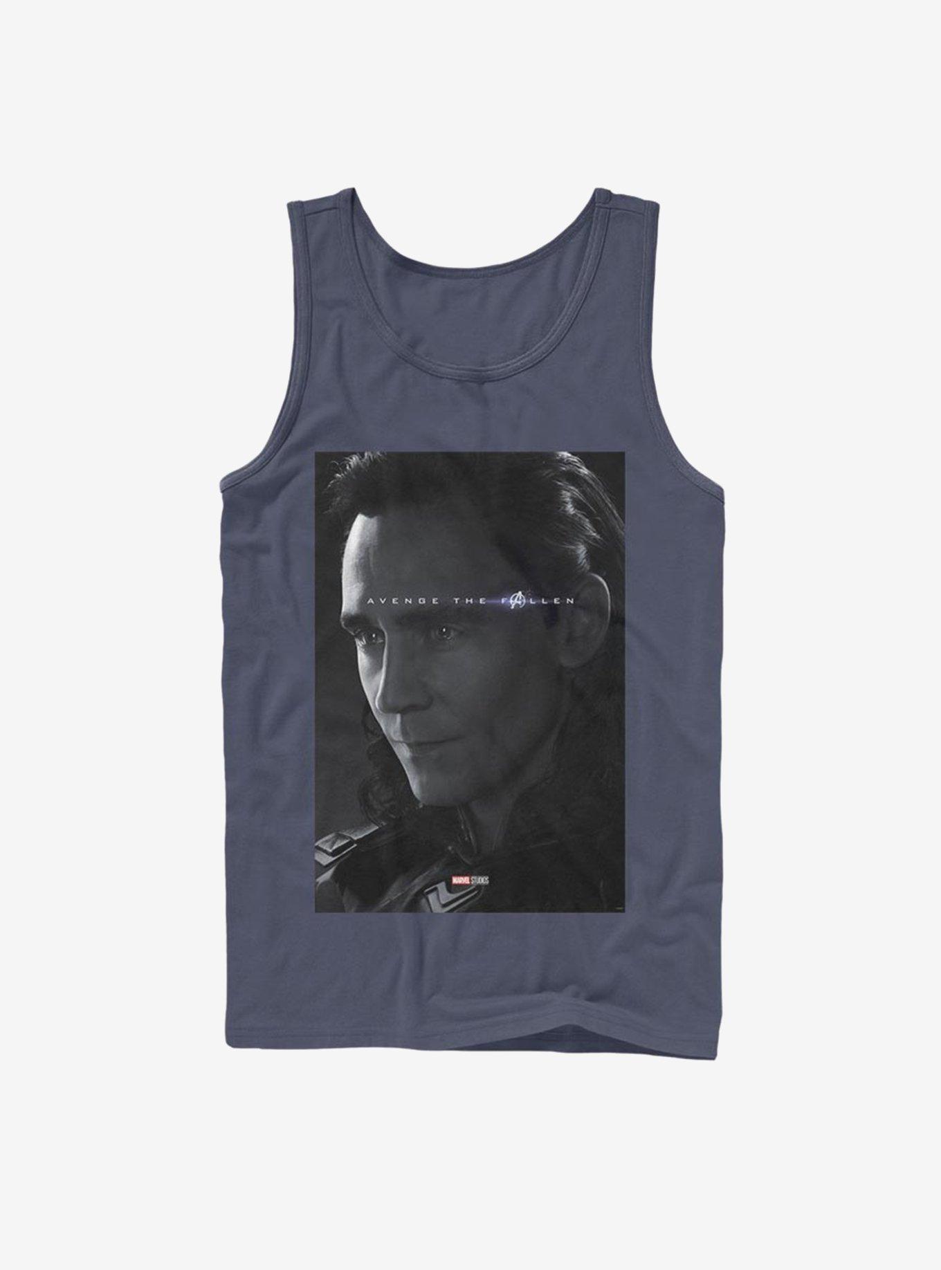 Marvel Loki Avenge Loki Tank, NAVY, hi-res