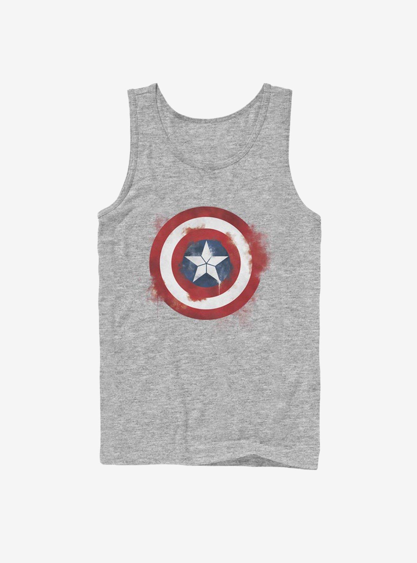 Marvel Captain America Spray Logo Tank