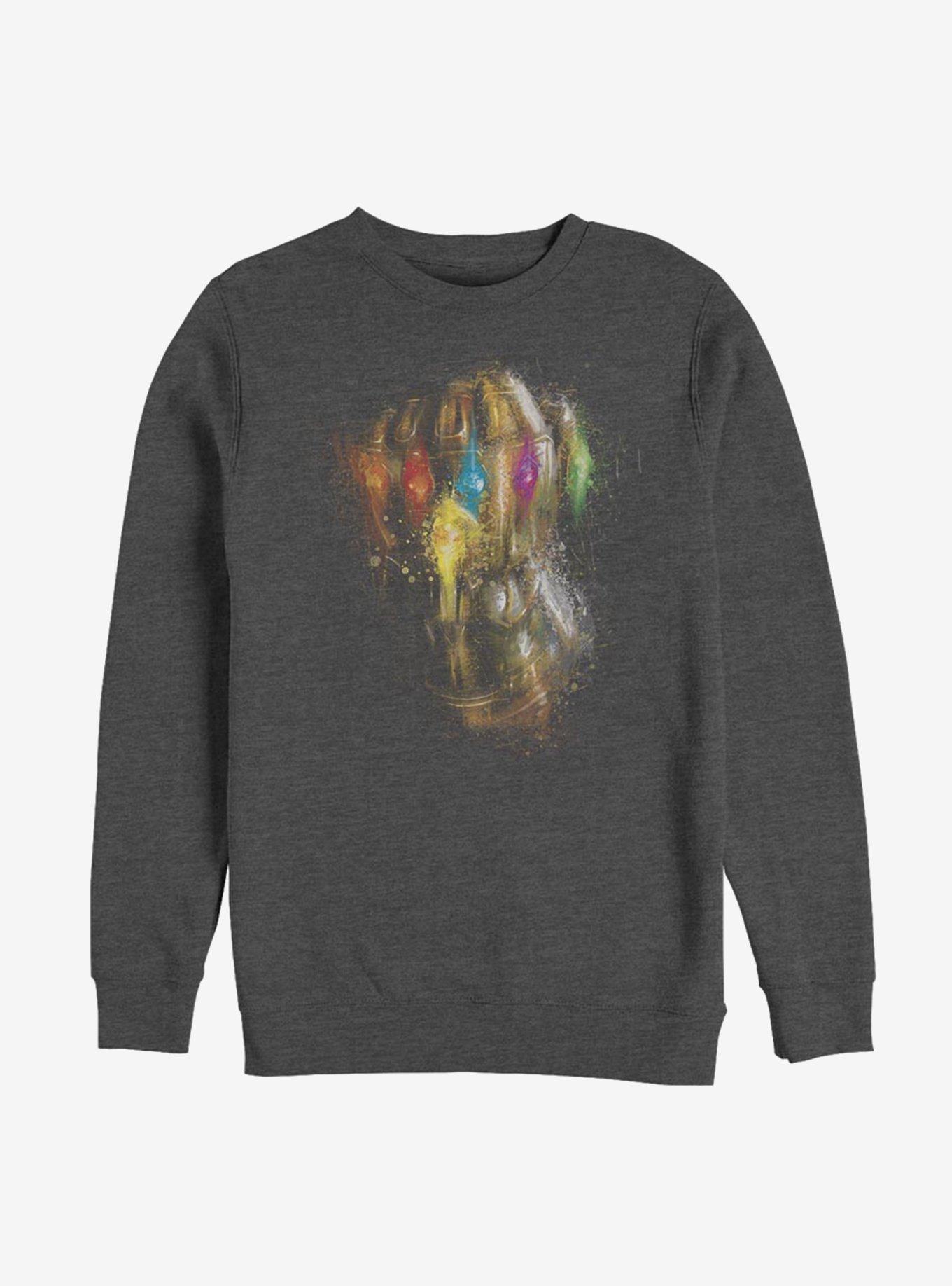 Marvel Avengers Painting Glove Sweatshirt, CHAR HTR, hi-res