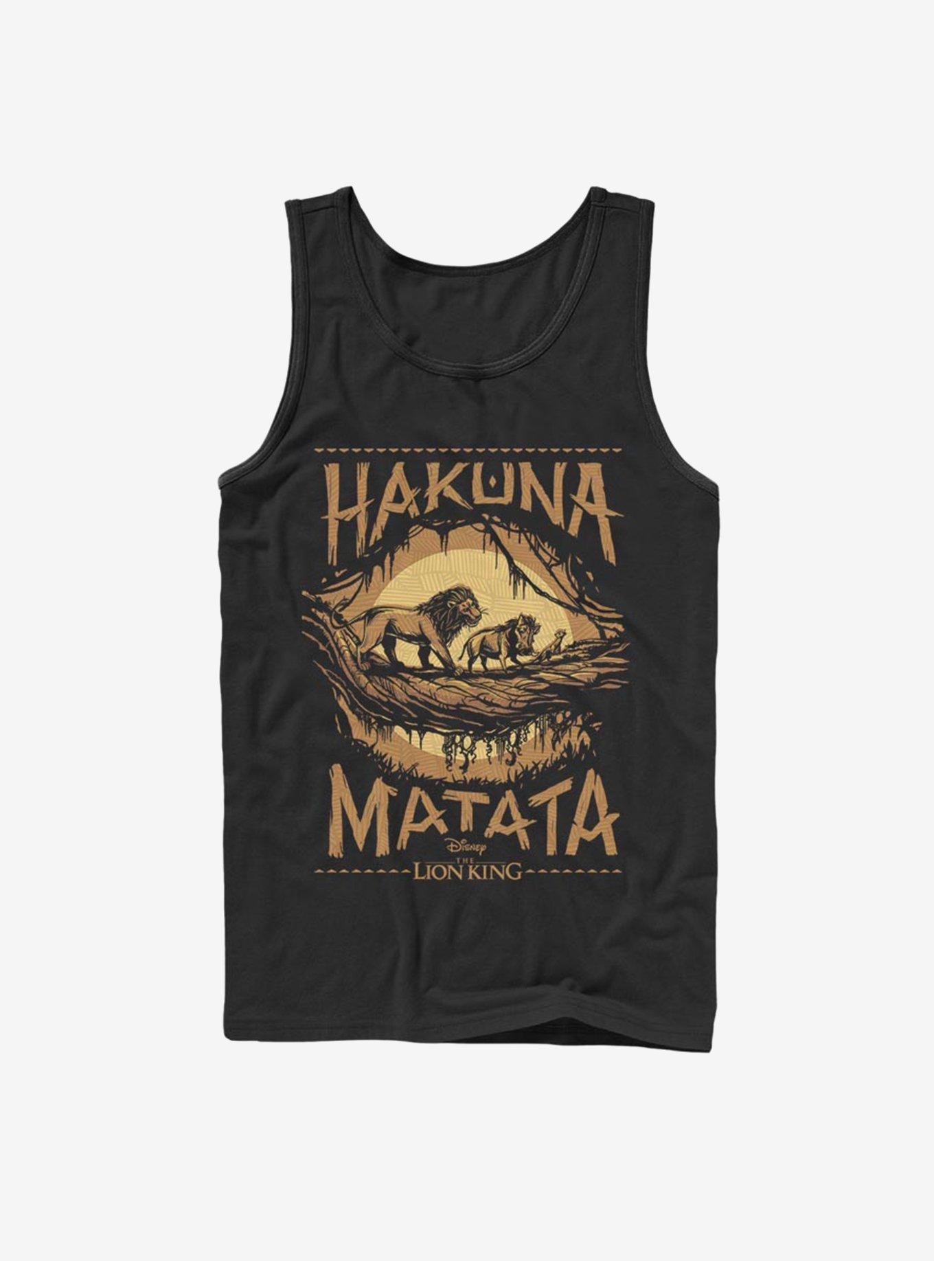 Disney The Lion King 2019 Savanna Poster Tank, BLACK, hi-res