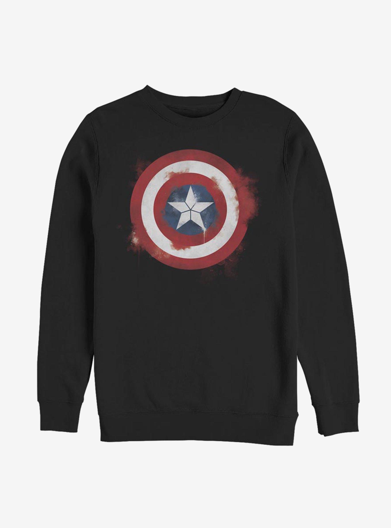 Marvel Captain America Spray Logo Sweatshirt, , hi-res