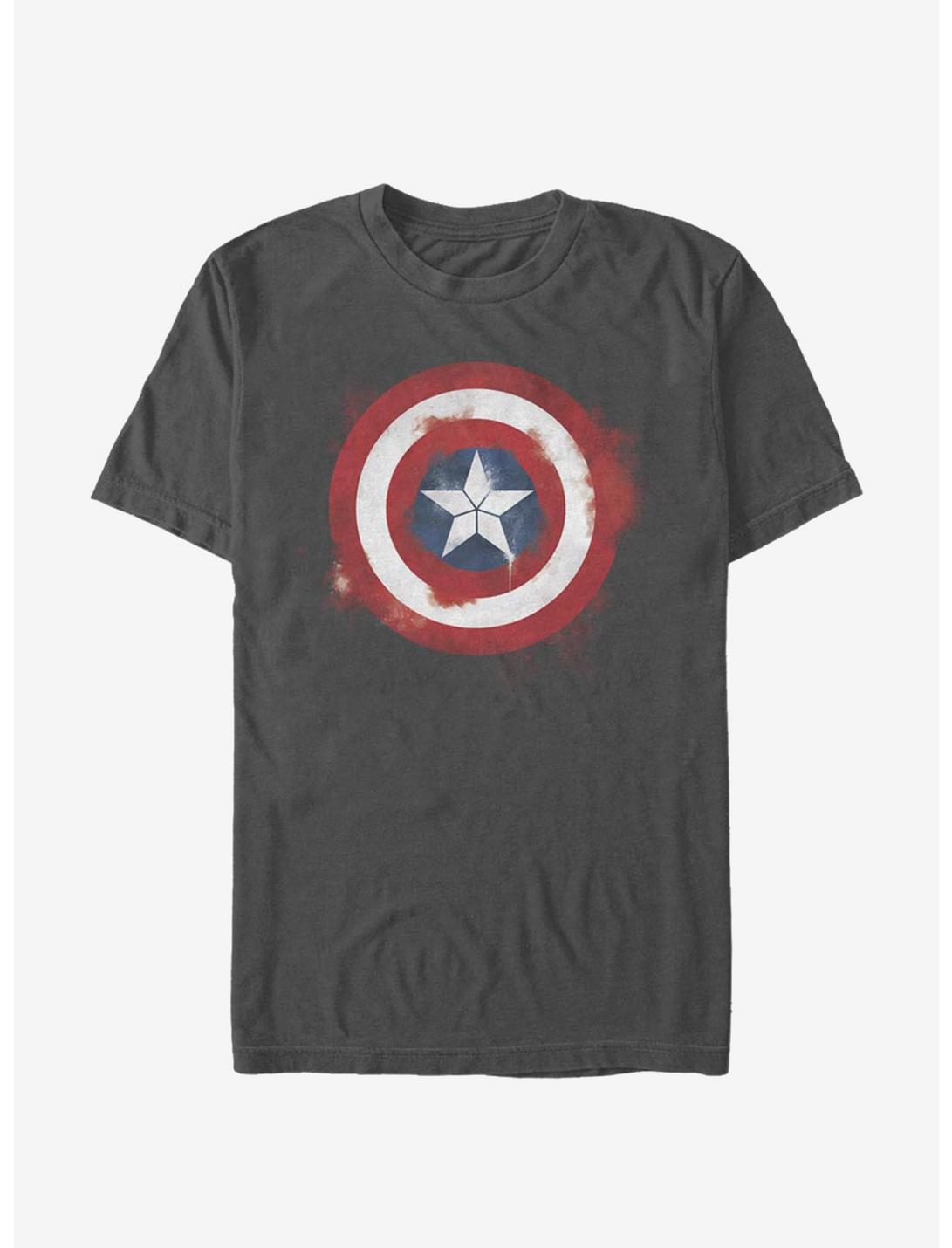 Marvel Avengers Captain America Spray Logo T-Shirt, , hi-res