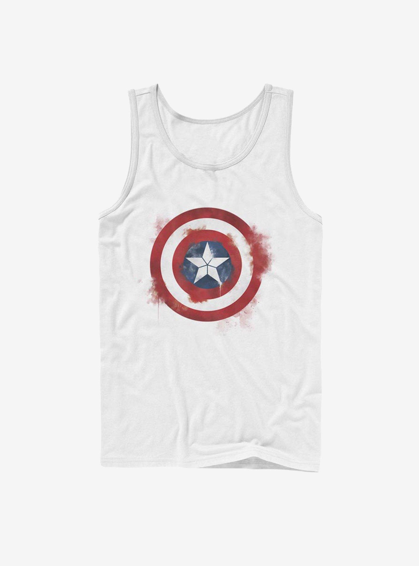 Marvel Captain America Spray Logo Tank, , hi-res