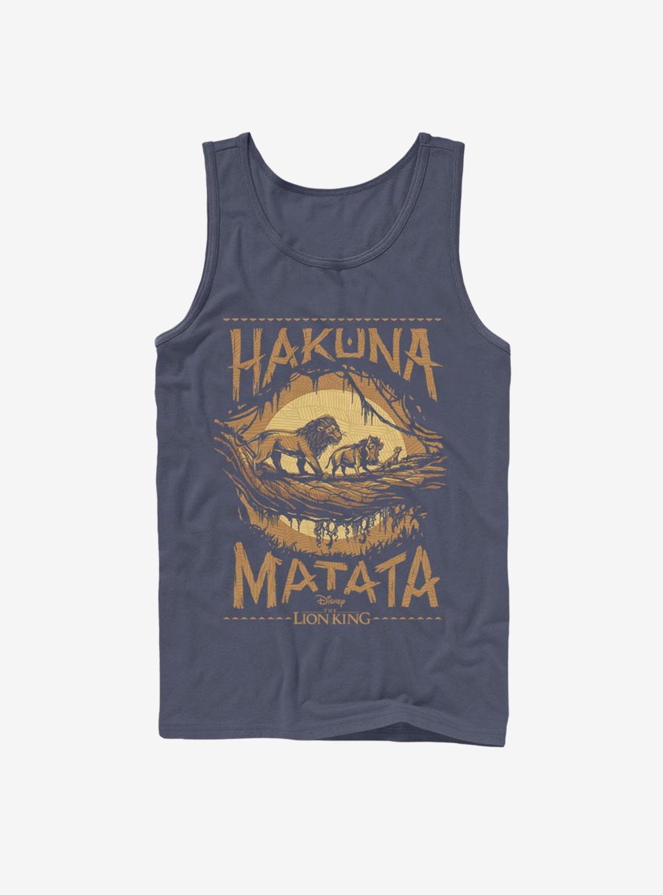 Disney The Lion King 2019 Savanna Poster Tank, NAVY, hi-res