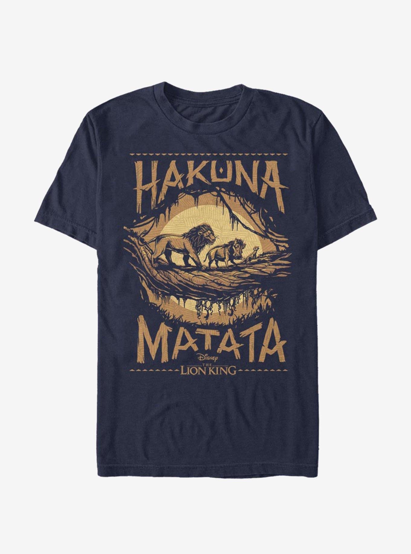 Disney The Lion King 2019 Savannah Poster T-Shirt, NAVY, hi-res