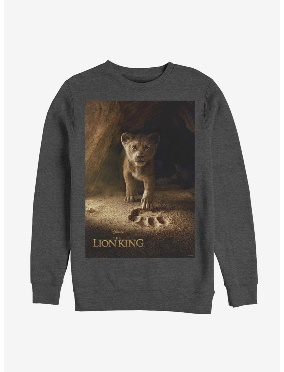 Disney The Lion King 2019 Simba Poster Sweatshirt, CHAR HTR, hi-res