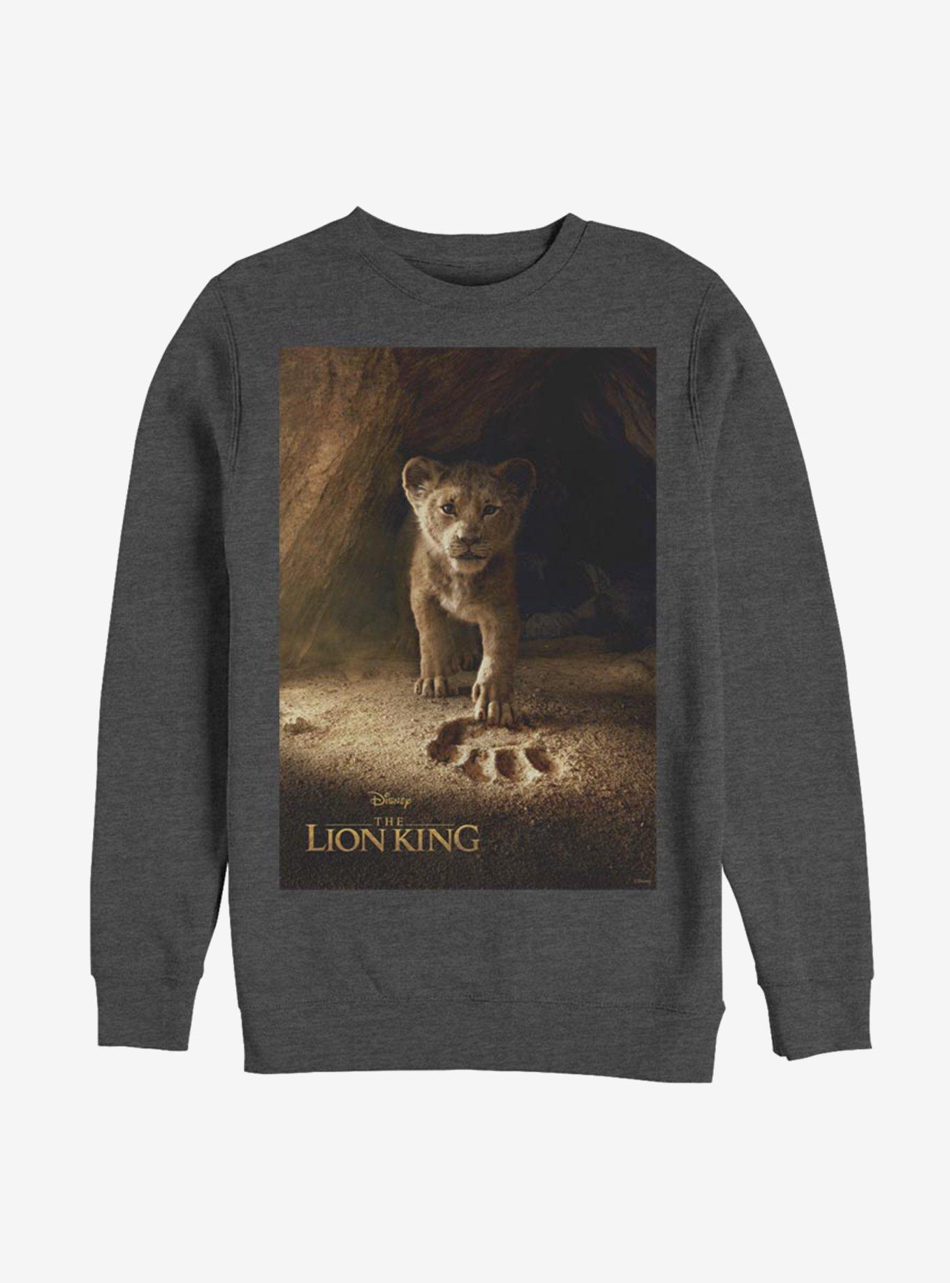 Disney The Lion King 2019 Simba Poster Sweatshirt, CHAR HTR, hi-res