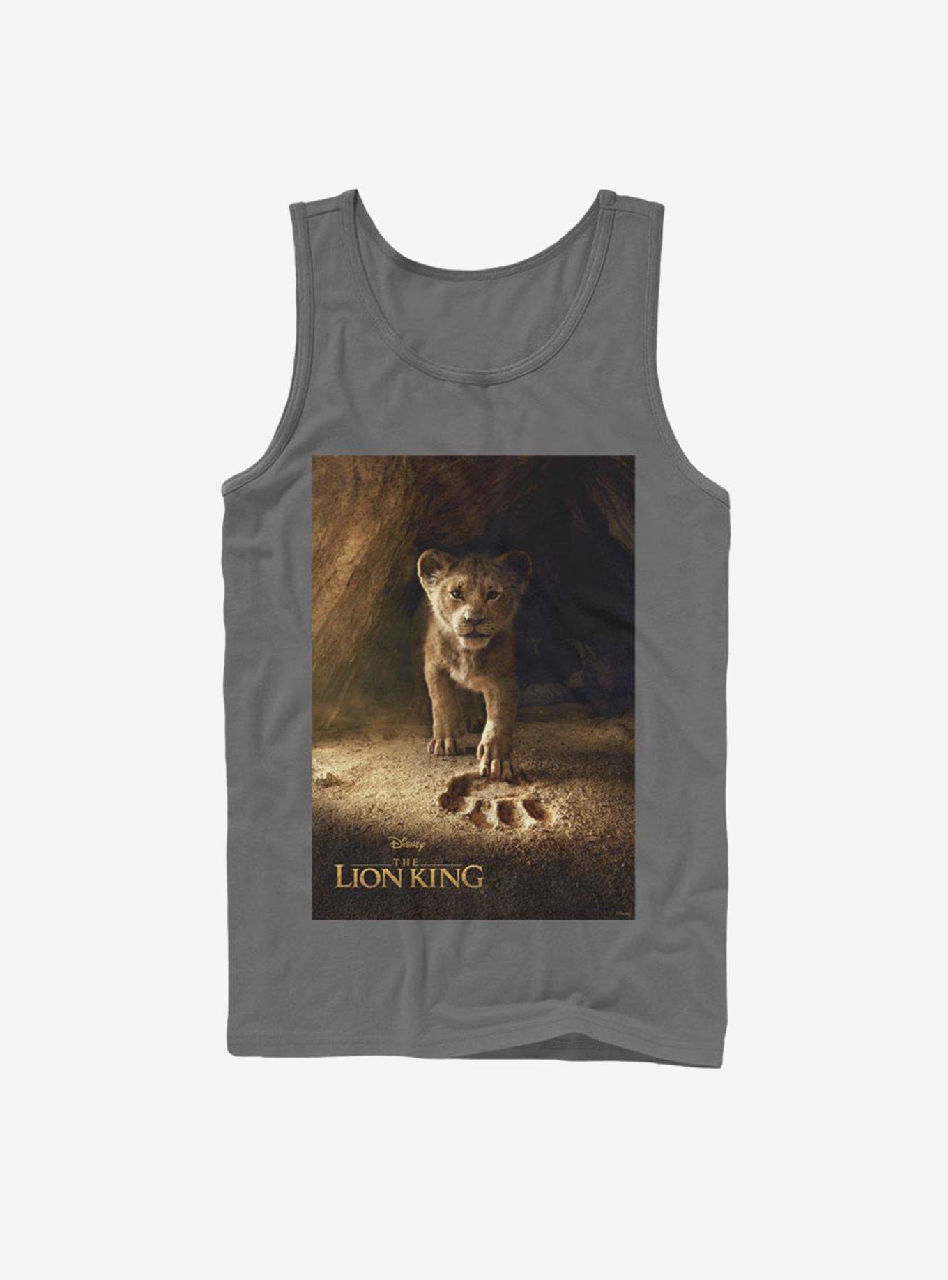 Disney The Lion King 2019 Simba Poster Tank, CHARCOAL, hi-res