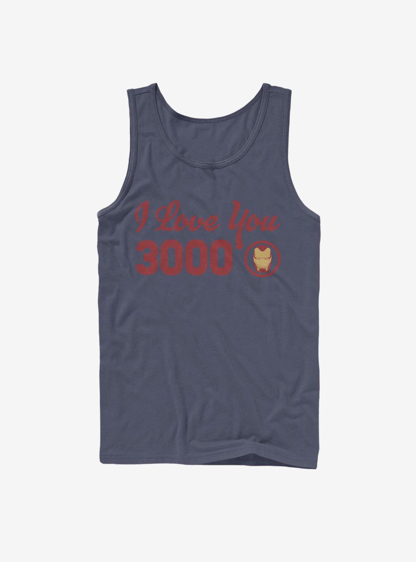 Marvel Avengers: Endgame Iron Man I Love You Icon Tank, NAVY, hi-res