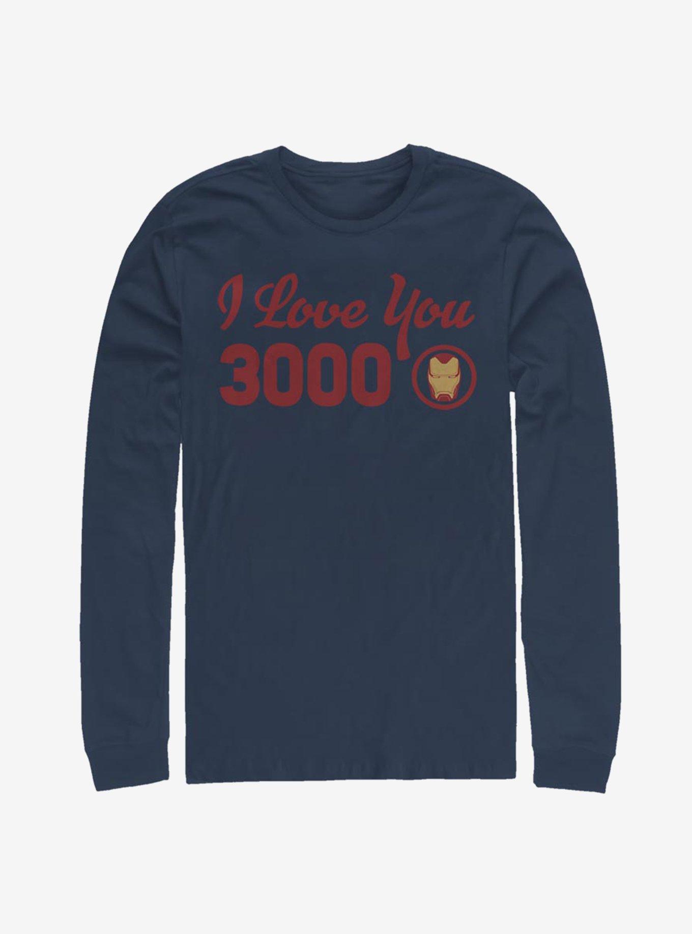 Marvel Avengers: Endgame Iron Man I Love You Icon Long-Sleeve T-Shirt, NAVY, hi-res