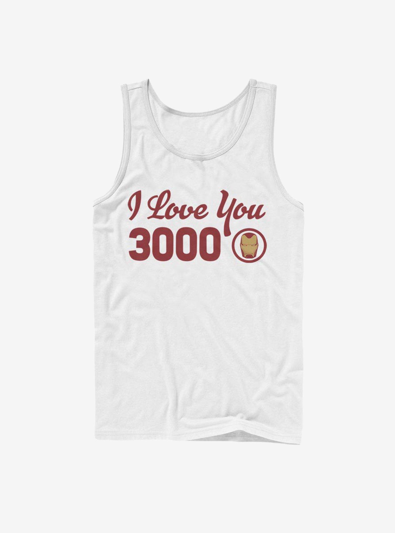 Marvel Avengers: Endgame Iron Man I Love You Icon Tank, WHITE, hi-res