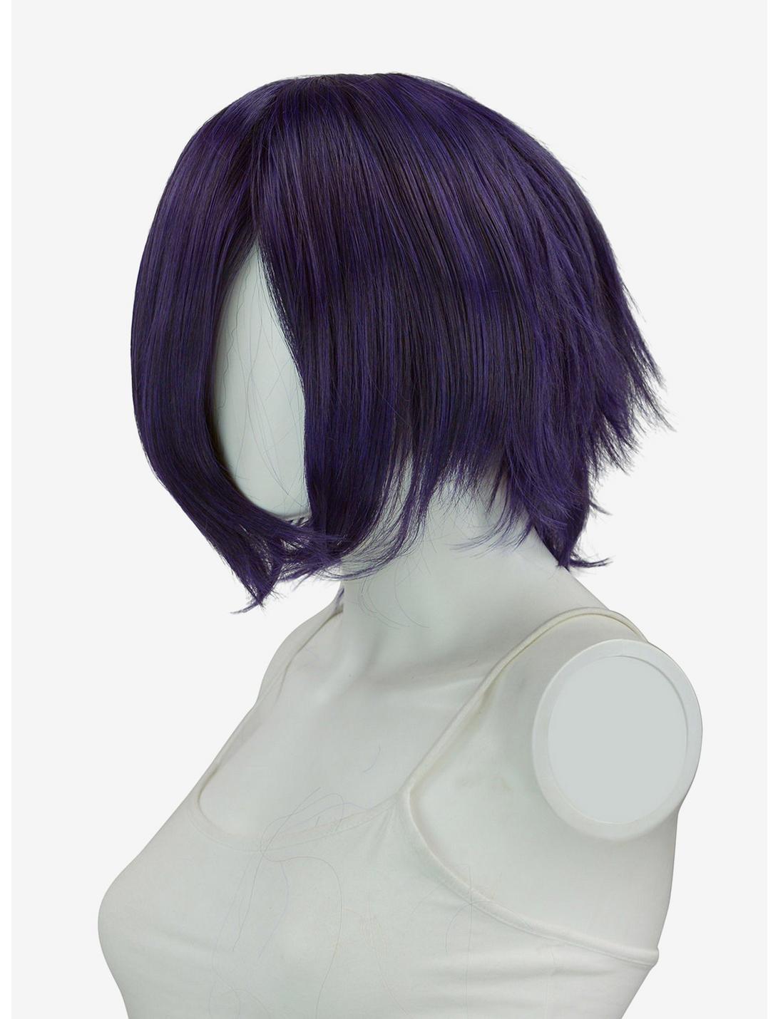 Epic Cosplay Aphrodite Purple Black Fusion Long Bang Layered Short Wig, , hi-res