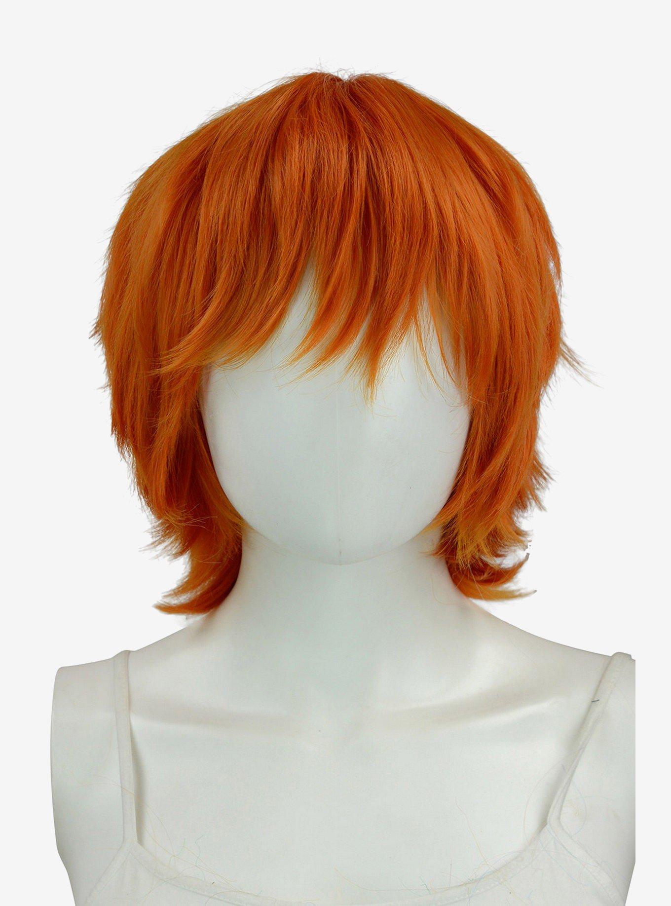Epic Cosplay Apollo Autumn Orange Shaggy Wig for Spiking , , hi-res