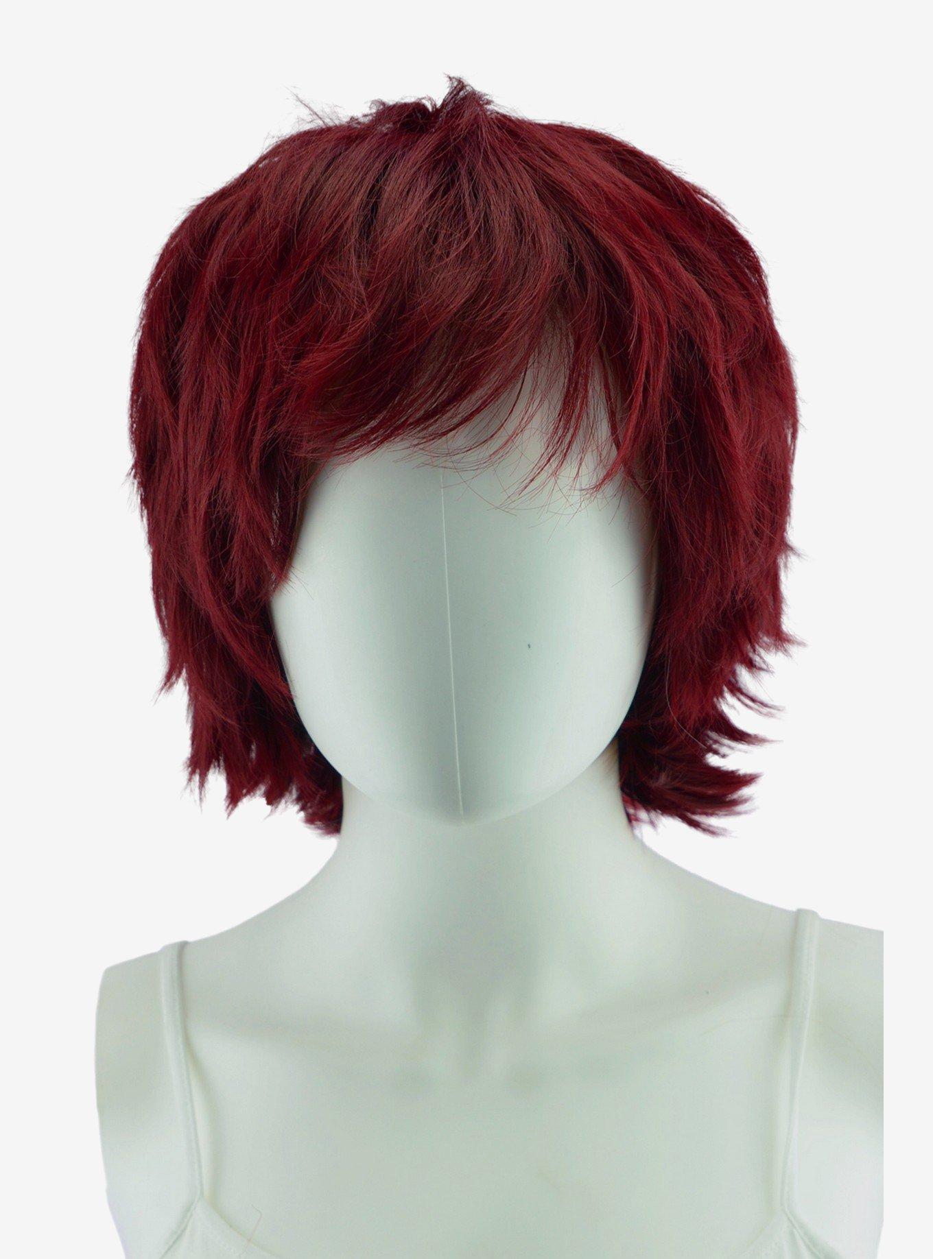 Epic Cosplay Apollo Burgundy Red Mix Shaggy Wig for Spiking , , hi-res