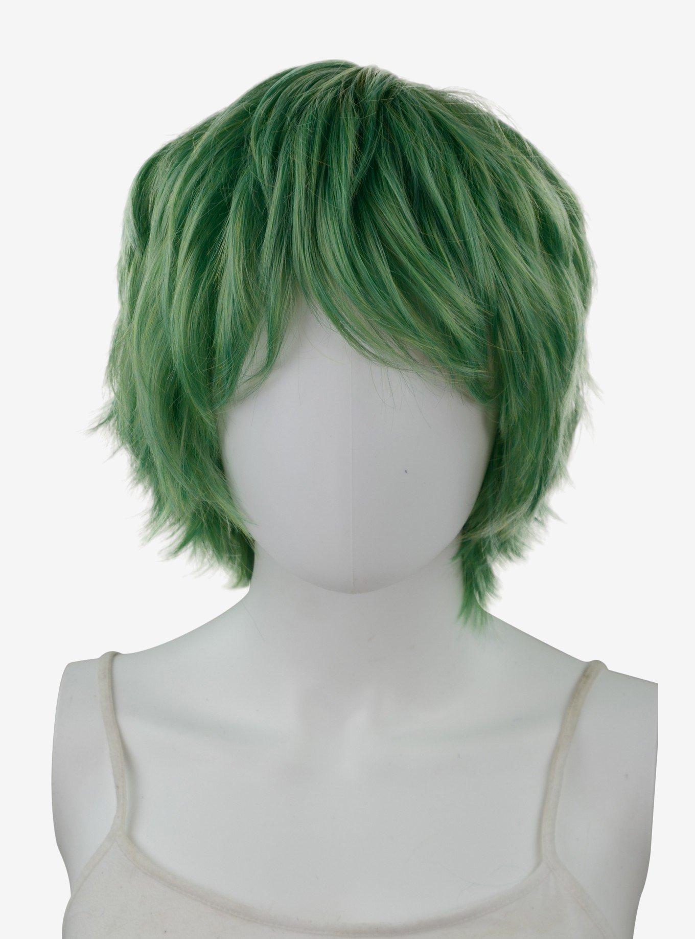 Epic Cosplay Apollo Clover Green Shaggy Wig for Spiking , , hi-res