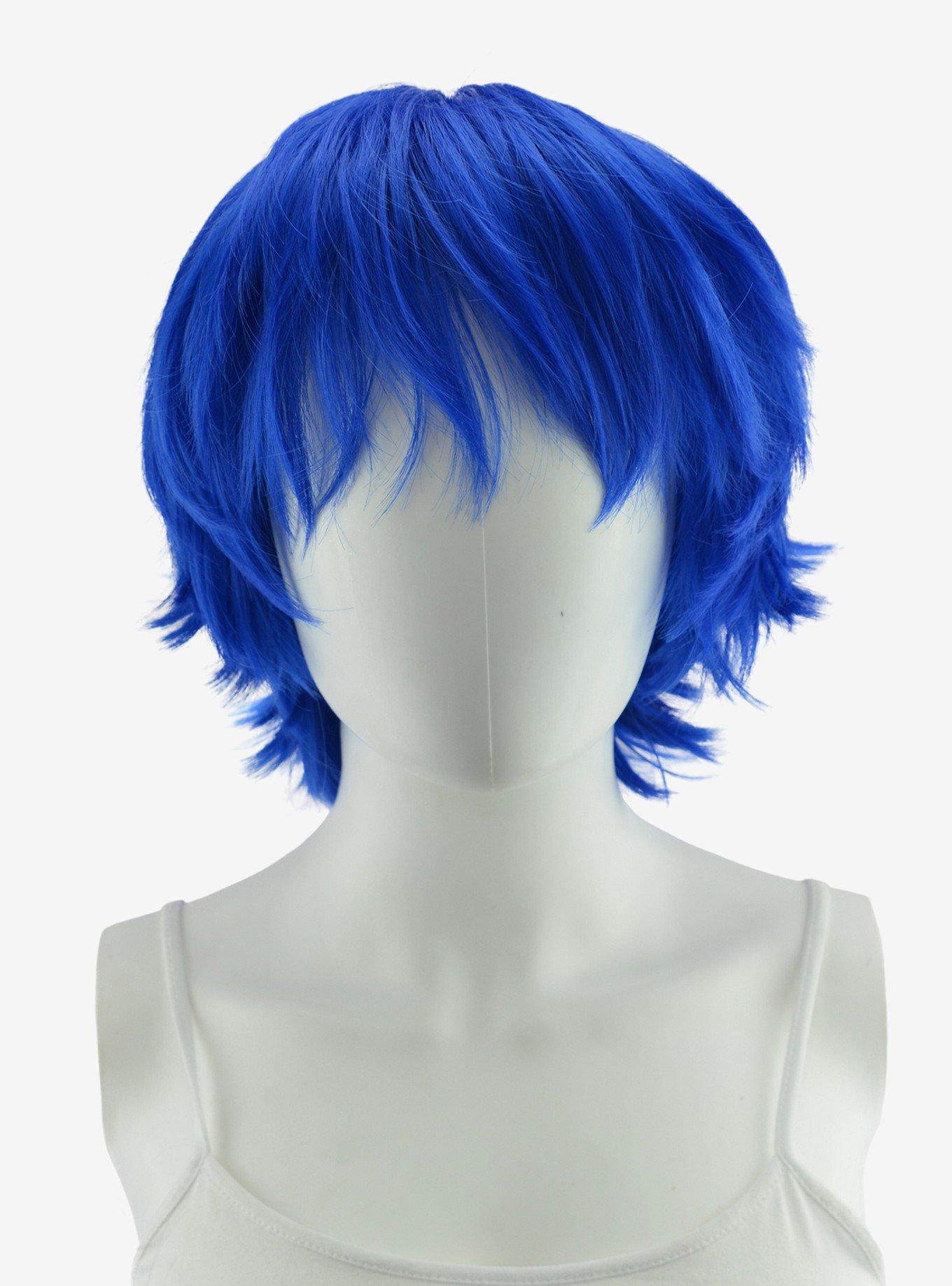 Epic Cosplay Apollo Dark Blue Shaggy Wig for Spiking , , hi-res