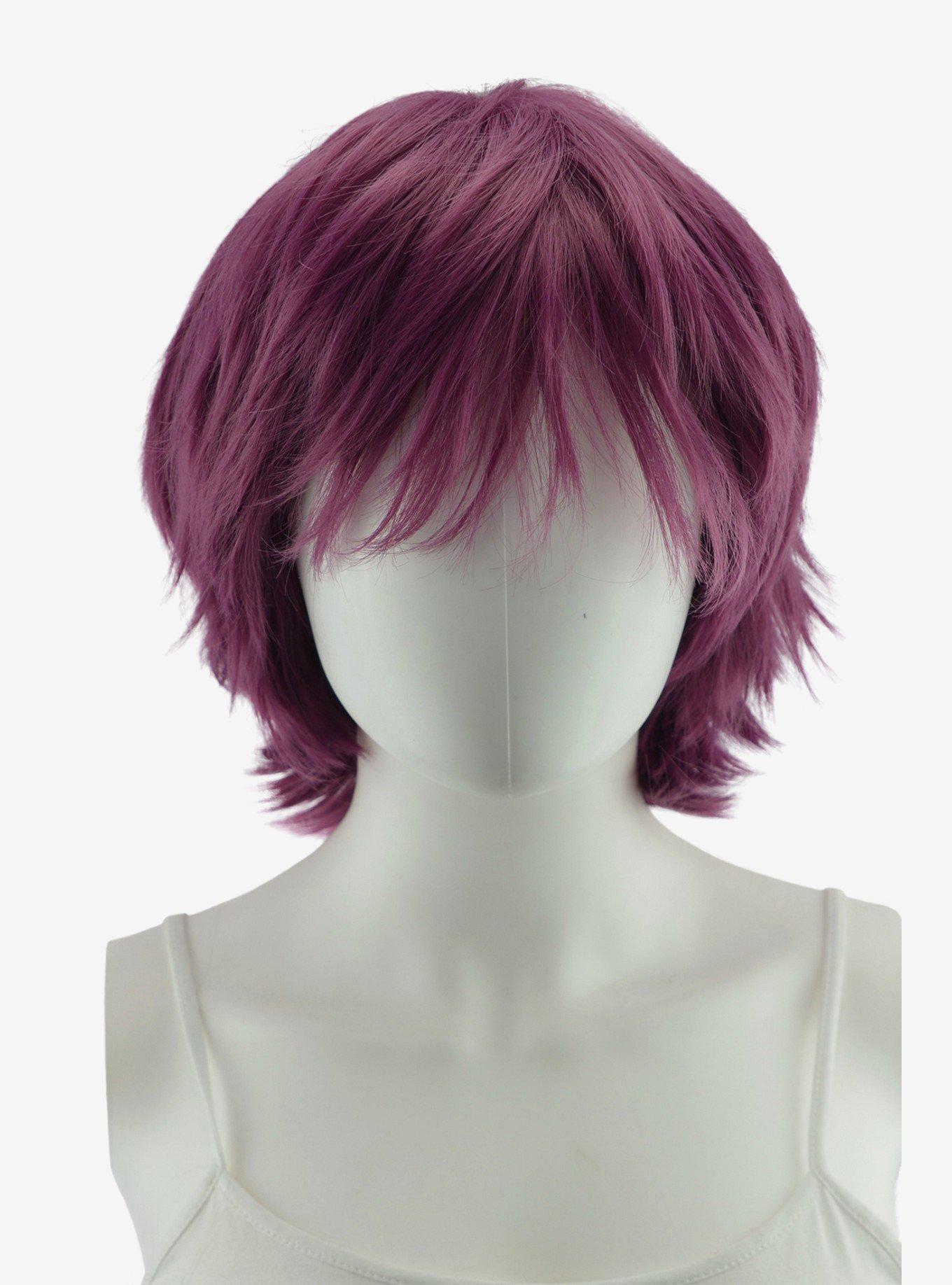 Epic Cosplay Apollo Dark Plum Purple Shaggy Wig for Spiking , , hi-res