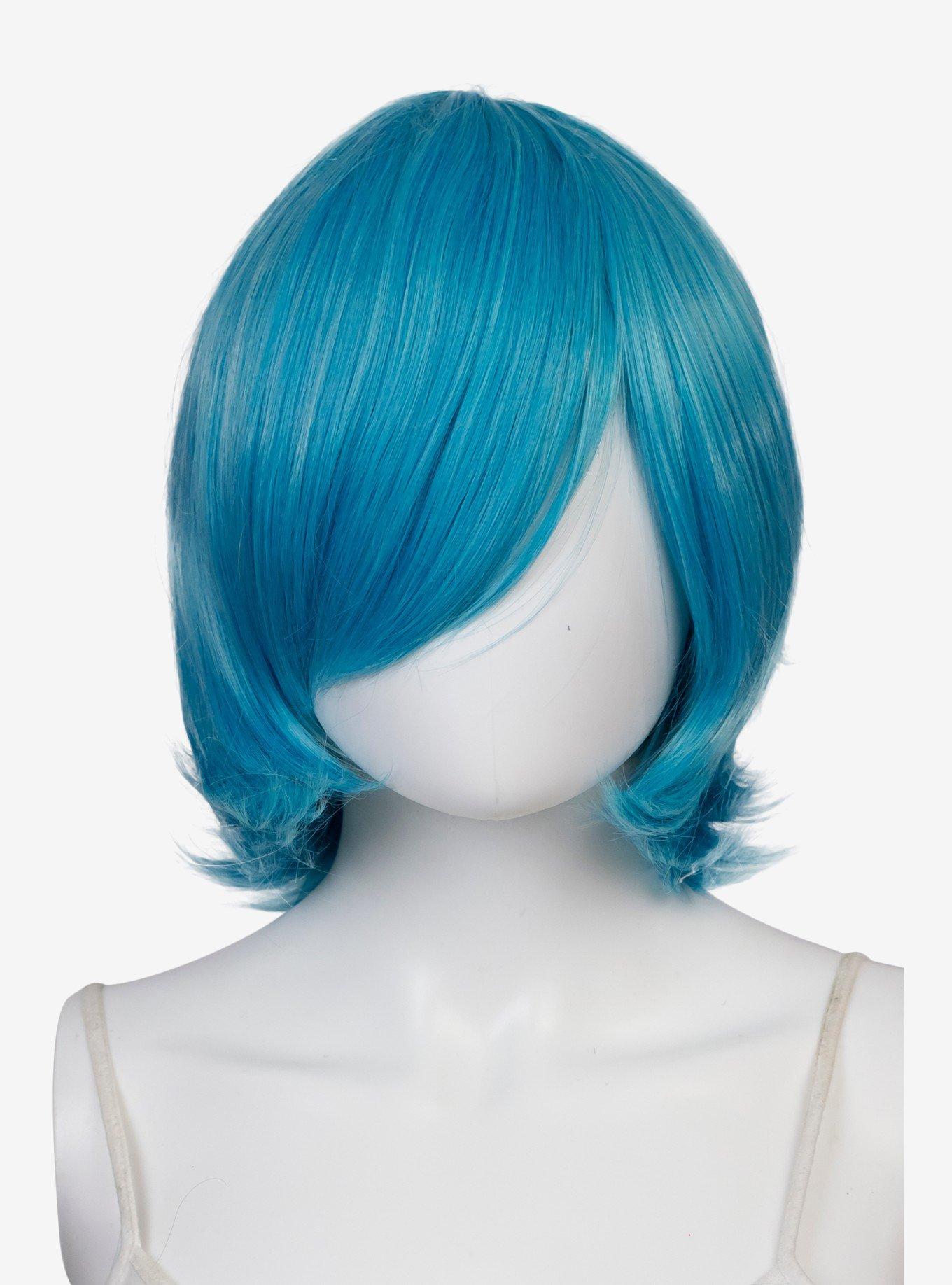 Epic Cosplay Chronos Anime Blue Mix Layered Bob Wig, , hi-res