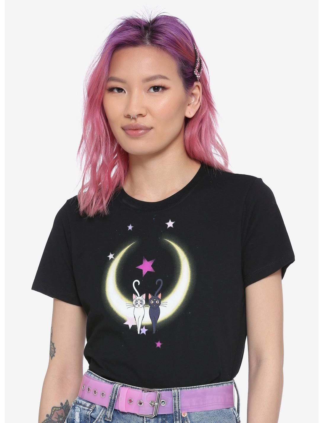 Sailor Moon Luna & Artemis Moon Girls T-Shirt, MULTI, hi-res