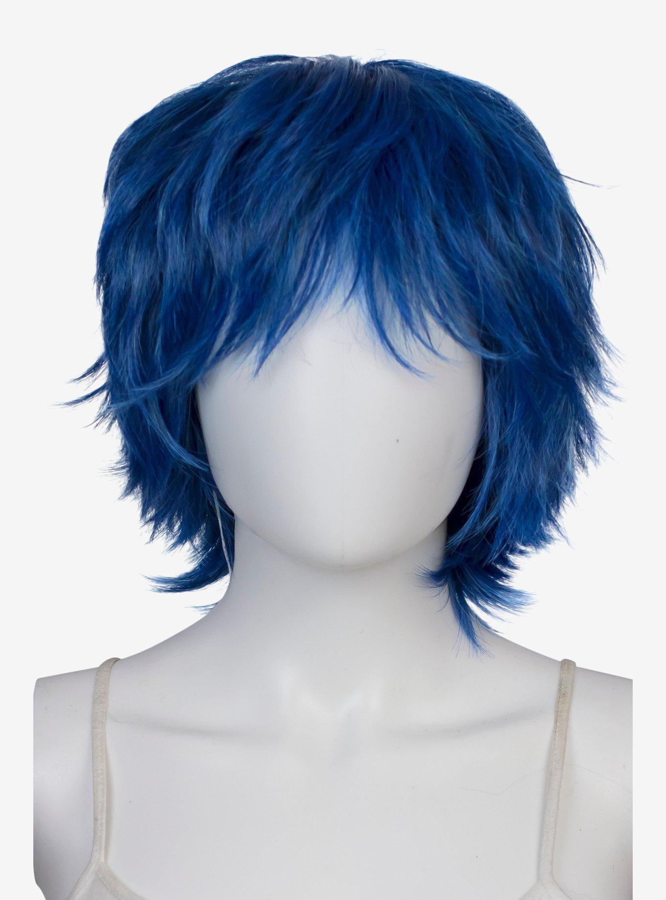 Hot Topic Epic Cosplay Apollo Shadow Blue Shaggy Wig for Spiking