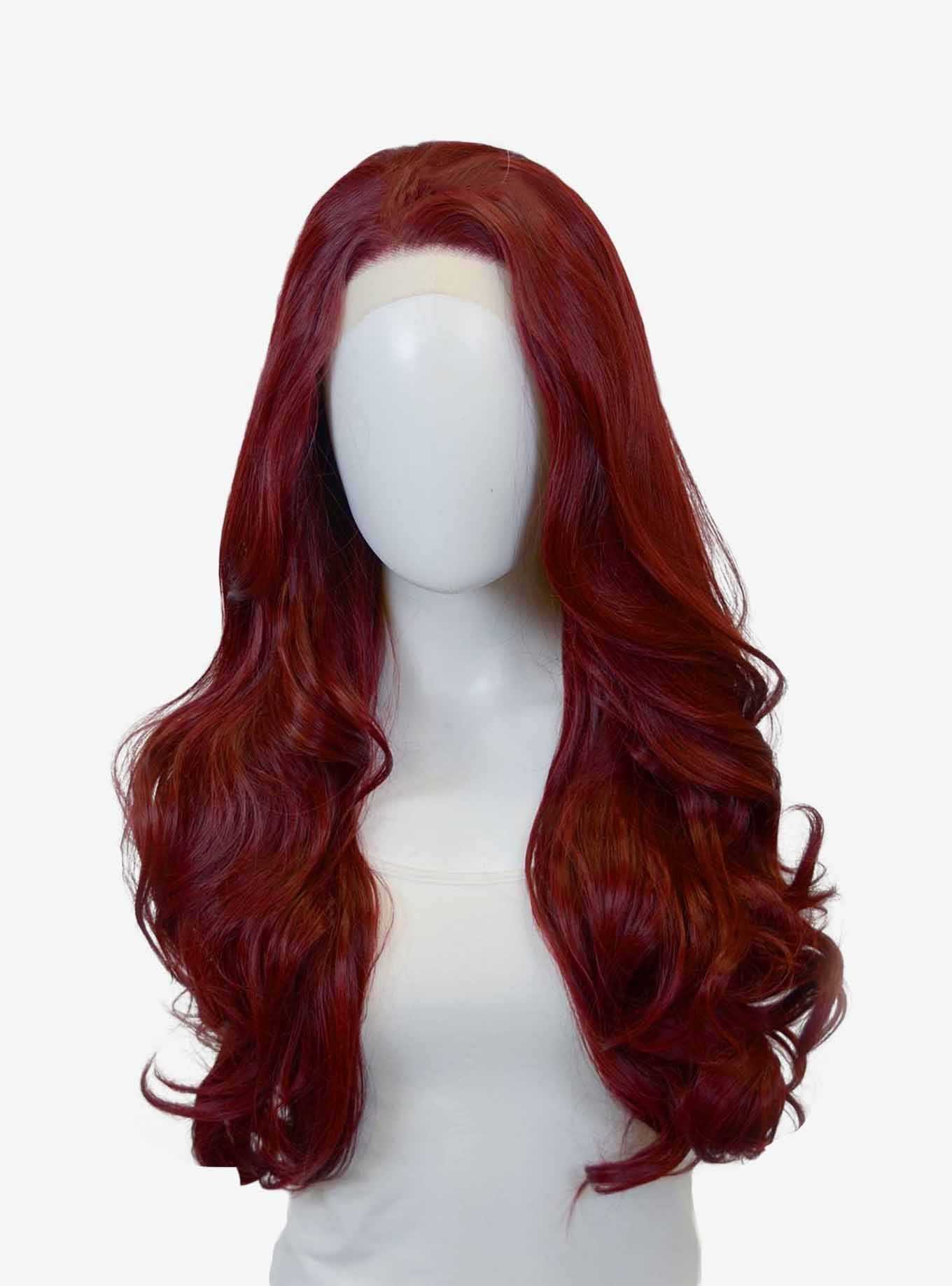 Epic Cosplay Astraea Burgundy Red Long Wavy Lace Front Wig, , hi-res