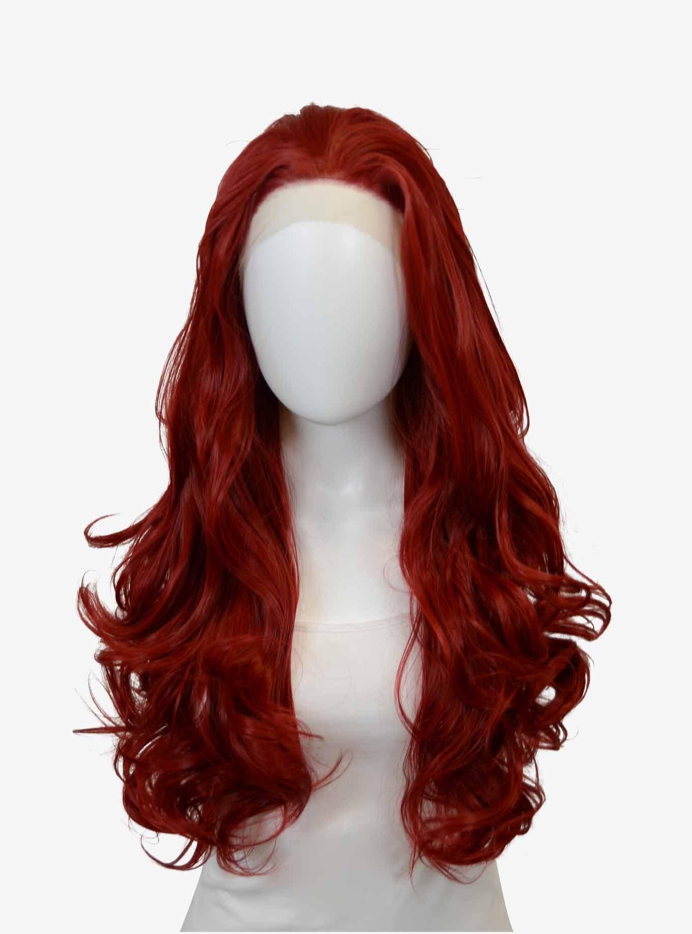 Epic Cosplay Astraea Dark Red Long Wavy Lace Front Wig