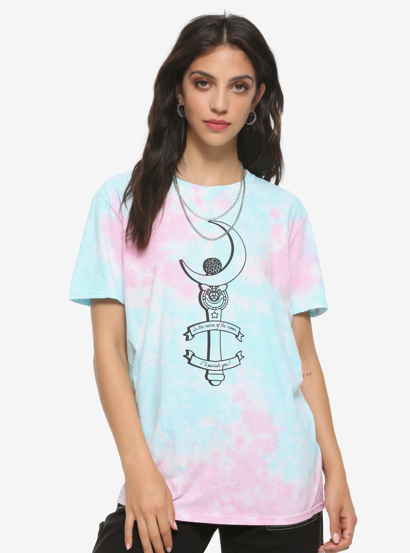 Sailor Moon Wand Tie-Dye Girls T-Shirt, MULTI, hi-res