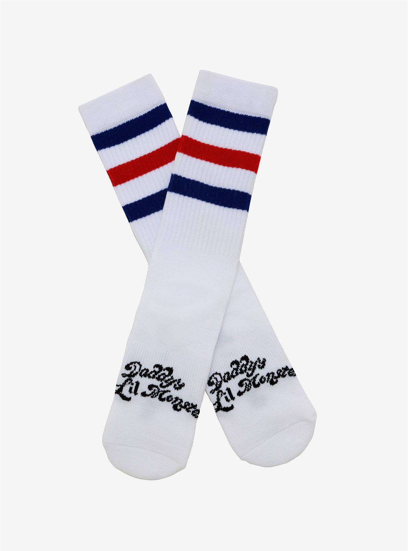 DC Comics Harley Quinn Daddy's Lil Monster Crew Socks - BoxLunch Exclusive, , hi-res
